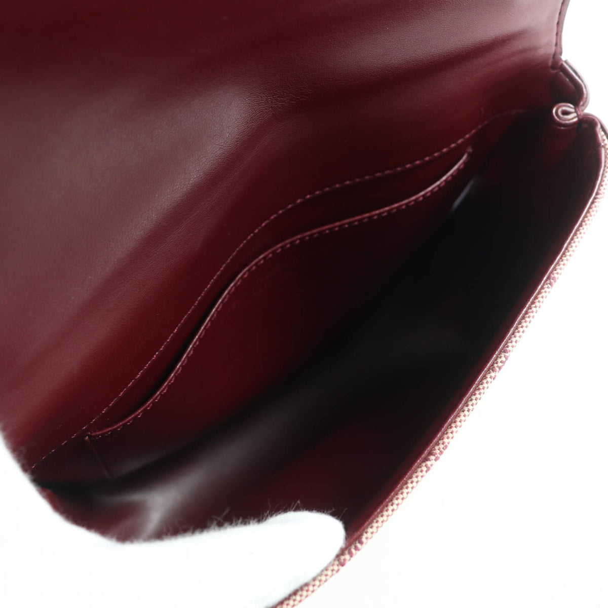 Stella Mccartney Bordeaux Canvas Leather Shoulder Bag (Pre-Owned)