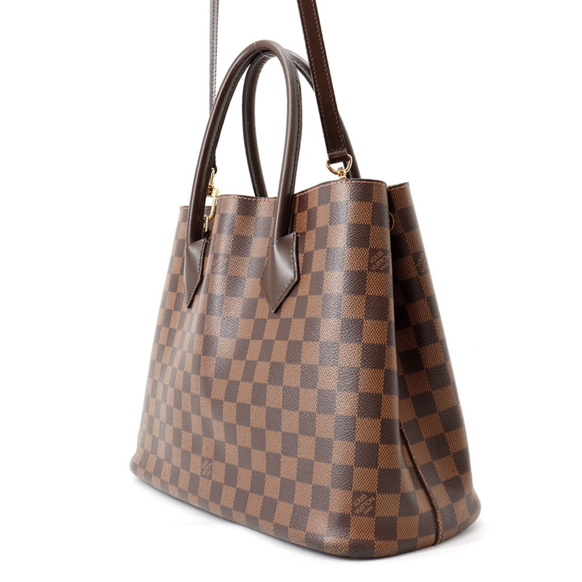 Louis Vuitton Damier Brown Damier Canvas Ebene Handbag Shoulder Bag Tote Bag (Pre-Owned)