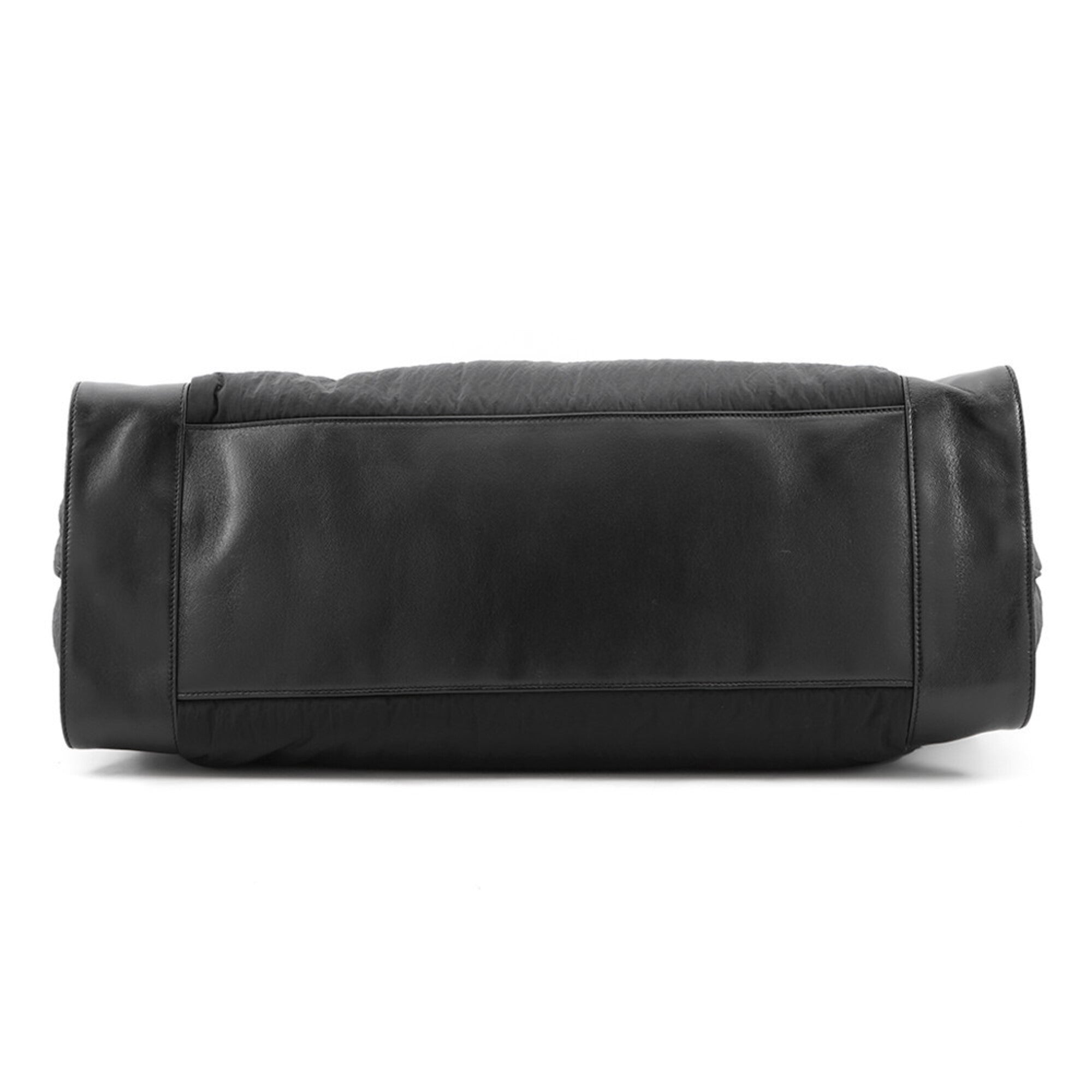 Yves Saint Laurent Sac De Jour Black Nylon Leather Handbag Tote Bag (Pre-Owned)