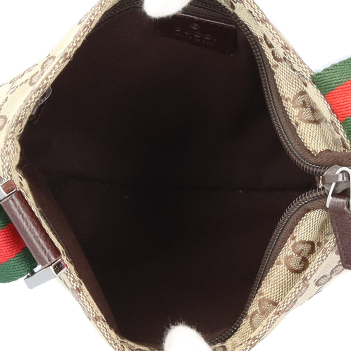Gucci Sherry Line Beige Gg Canvas Handbag Shoulder Bag (Pre-Owned)