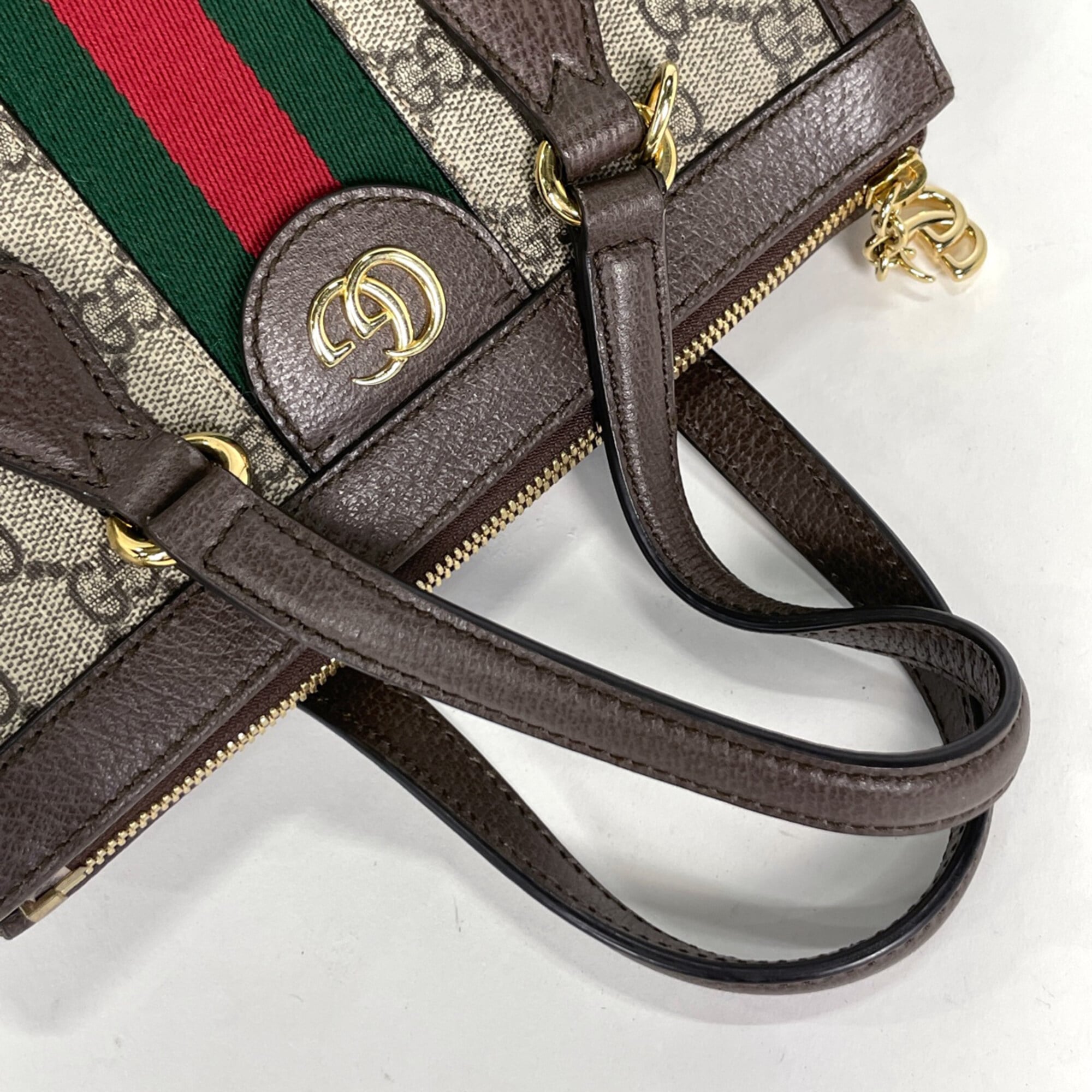 Gucci Beige Brown Gg Supreme Tote Bag (Pre-Owned)