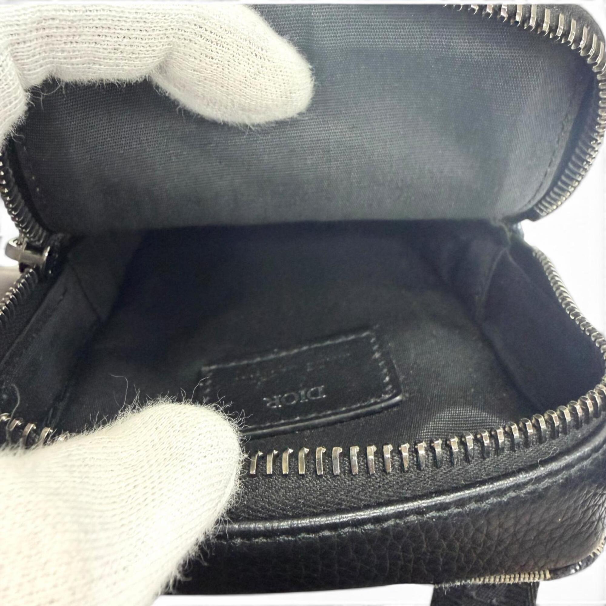 Dior Homme Beige Canvas Leather Pouch Shoulder Bag (Pre-Owned)
