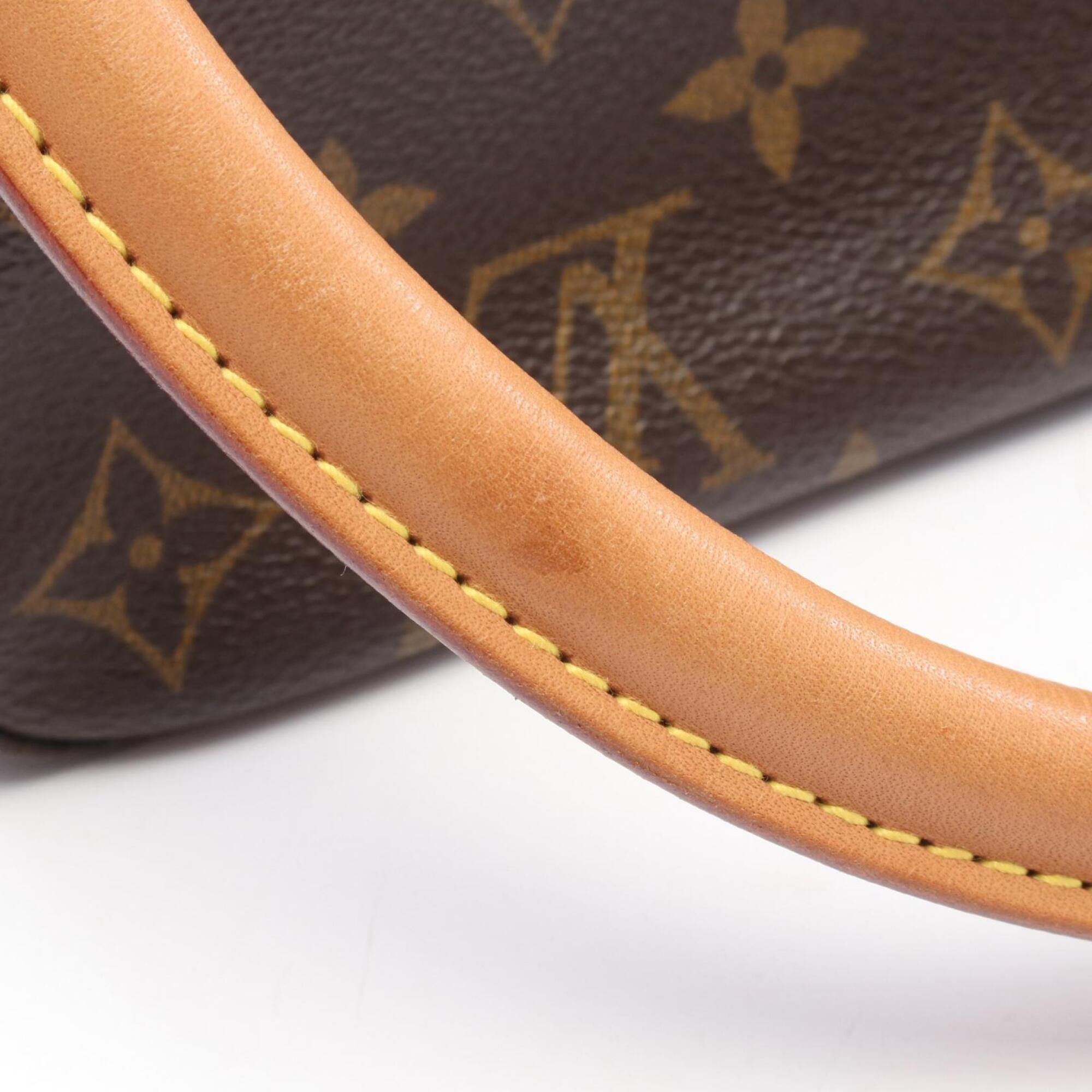 Louis Vuitton Brown Coated Canvas Pvc Monogram Leather Handbag (Pre-Owned)