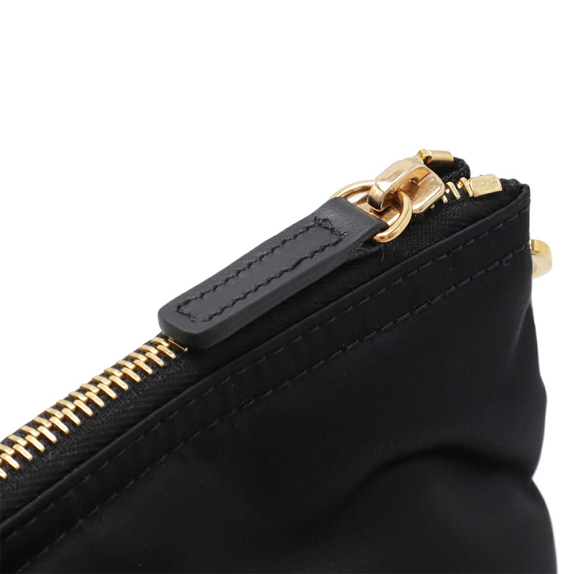 Versace Black Nylon Shoulder Bag Tote Bag (Pre-Owned)