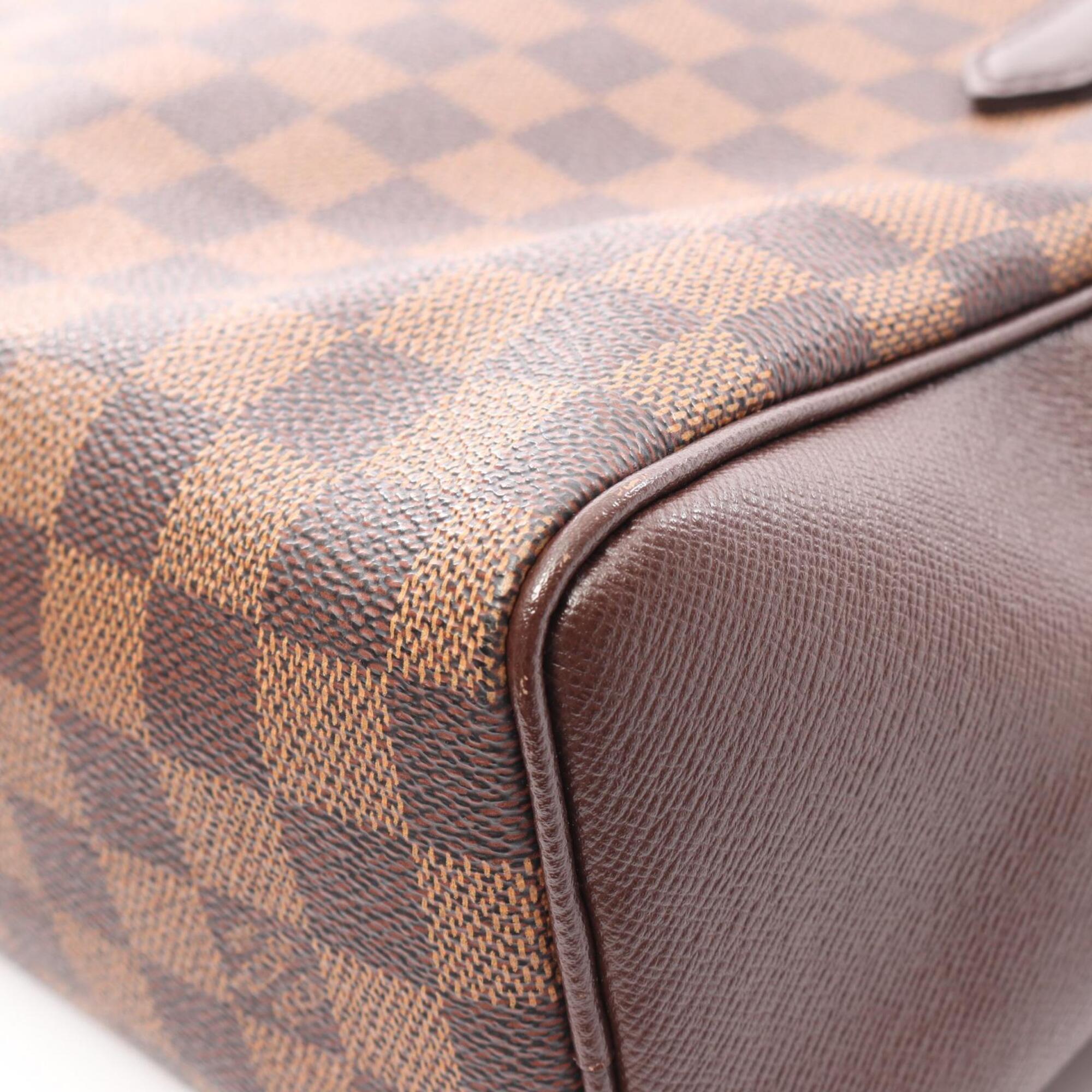 Louis Vuitton Damier Brown Coated Canvas Leather Handbag (Pre-Owned)