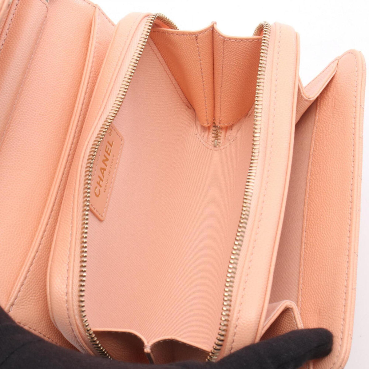 Chanel Pink Grained Calfskin Handbag Shoulder Bag (Pre-Owned)