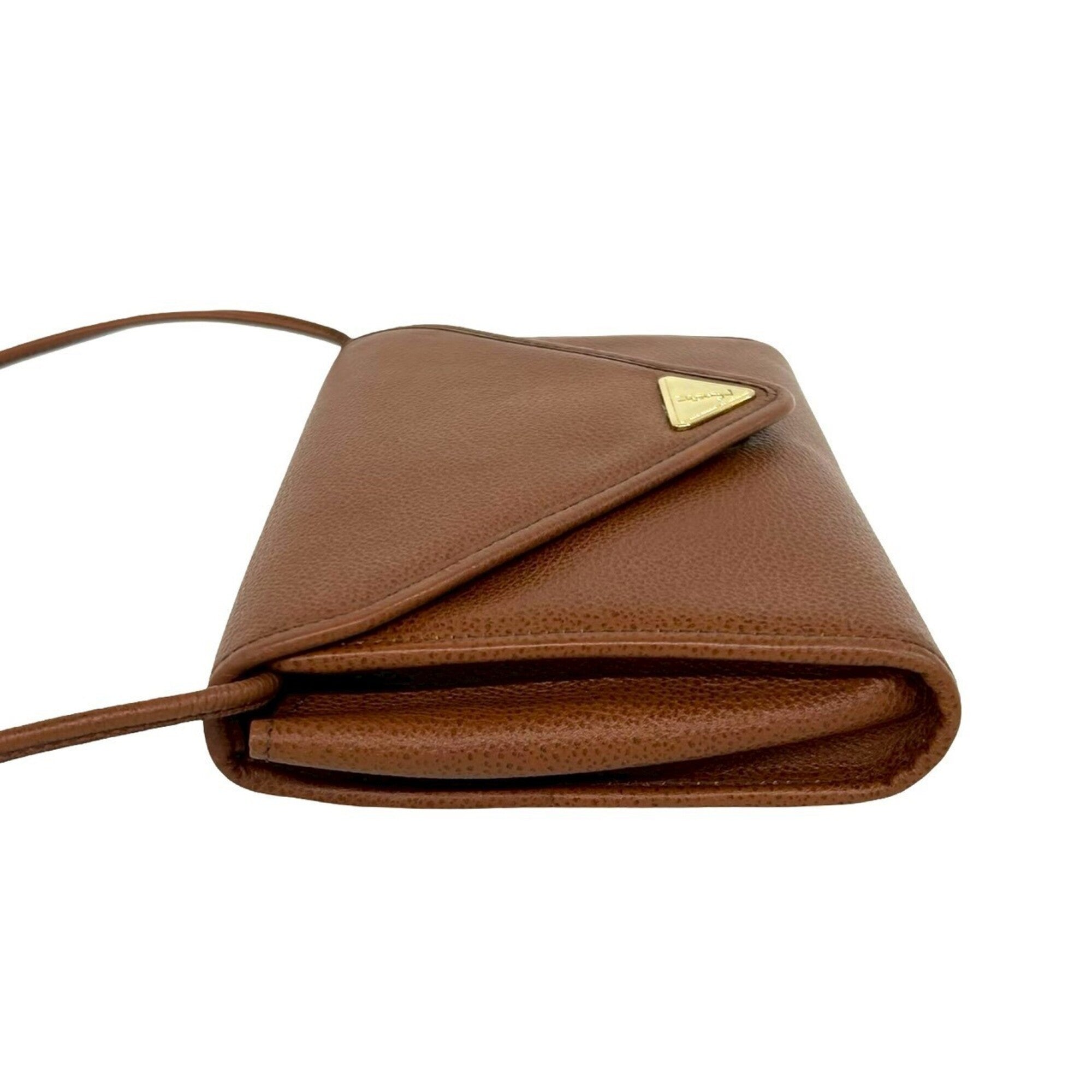 Yves Saint Laurent Brown Leather Shoulder Bag (Pre-Owned)