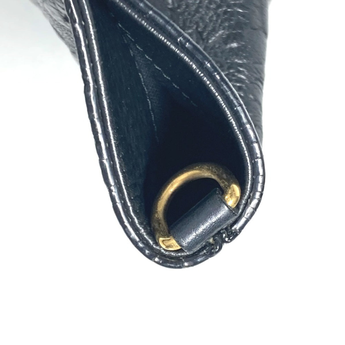 Versace Black Leather Handbag Shoulder Bag Tote Bag (Pre-Owned)