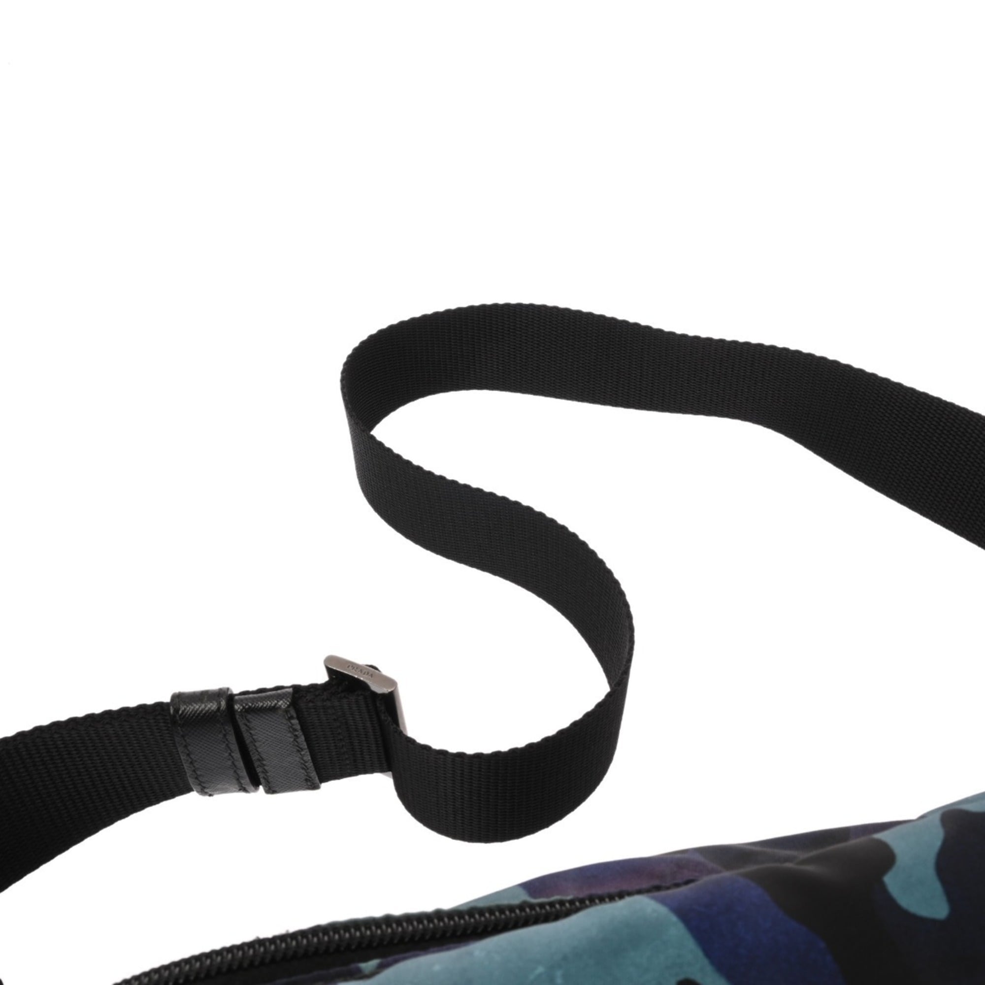 Prada Blue Nylon Shoulder Bag (Pre-Owned)
