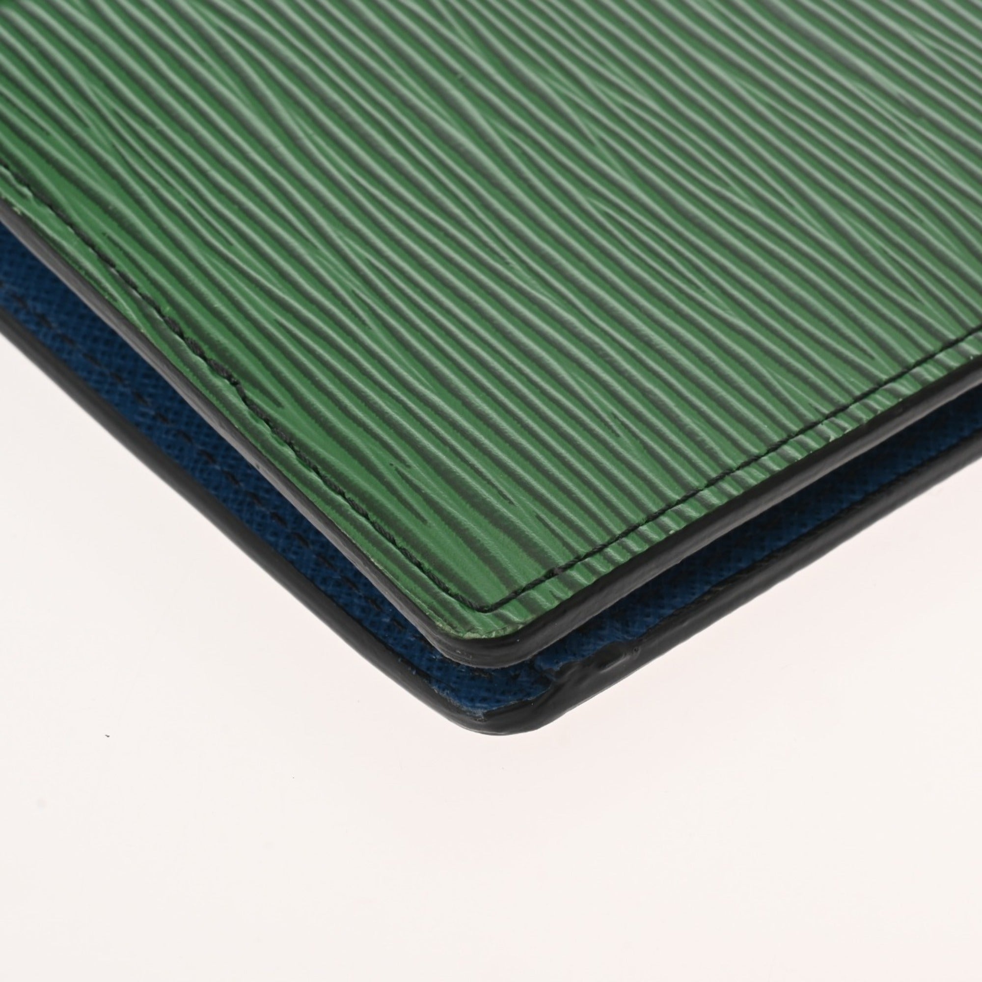 Louis Vuitton Blue Green Red Color Epi Leather Long Wallet (Bi-Fold) (Pre-Owned)
