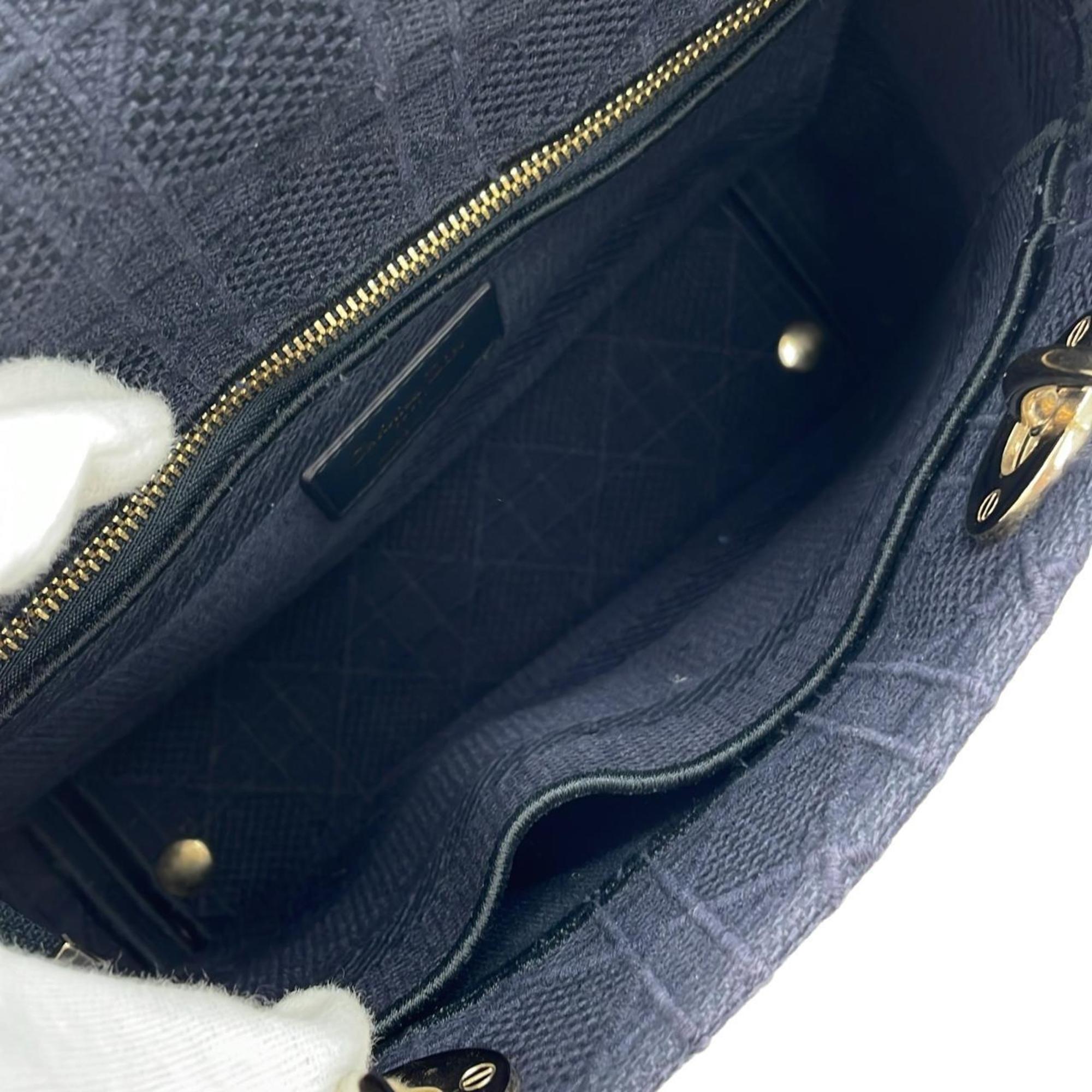 Christian Dior Blue Canvas Handbag (Pre-Owned)