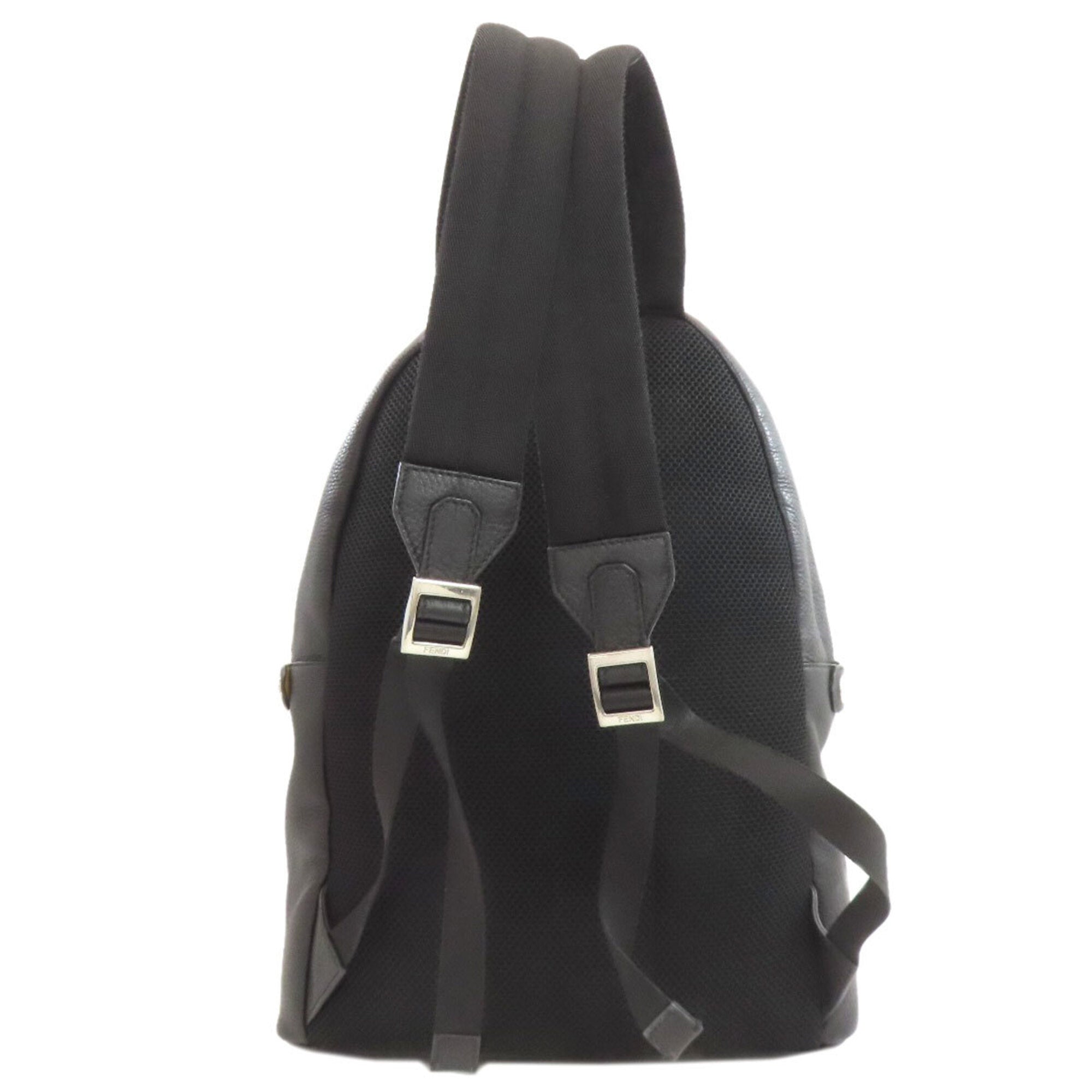 Fendi Black Leather Backpack (Pre-Owned)