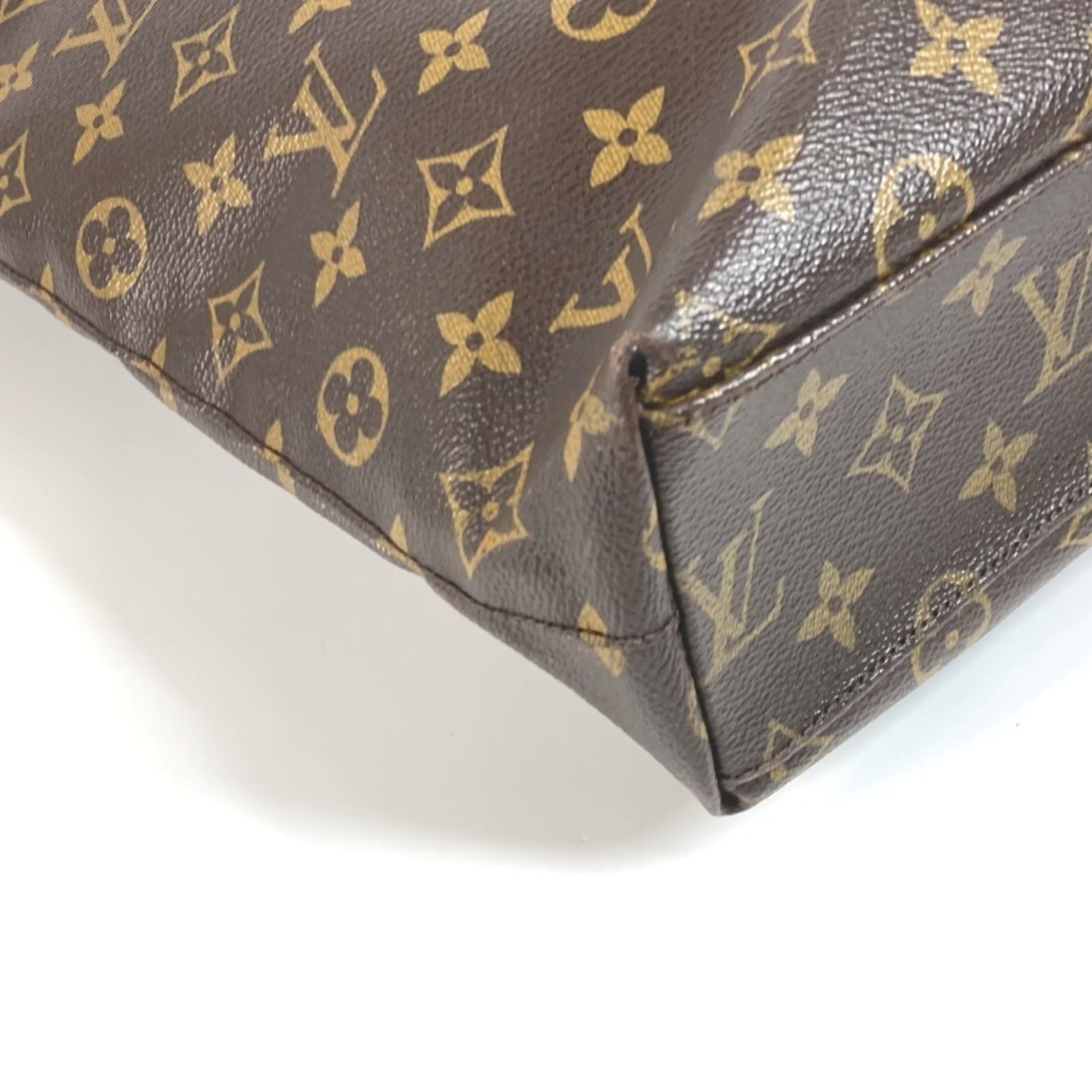 Louis Vuitton Blue Brown Monogram Monogram Shoulder Bag Tote Bag (Pre-Owned)