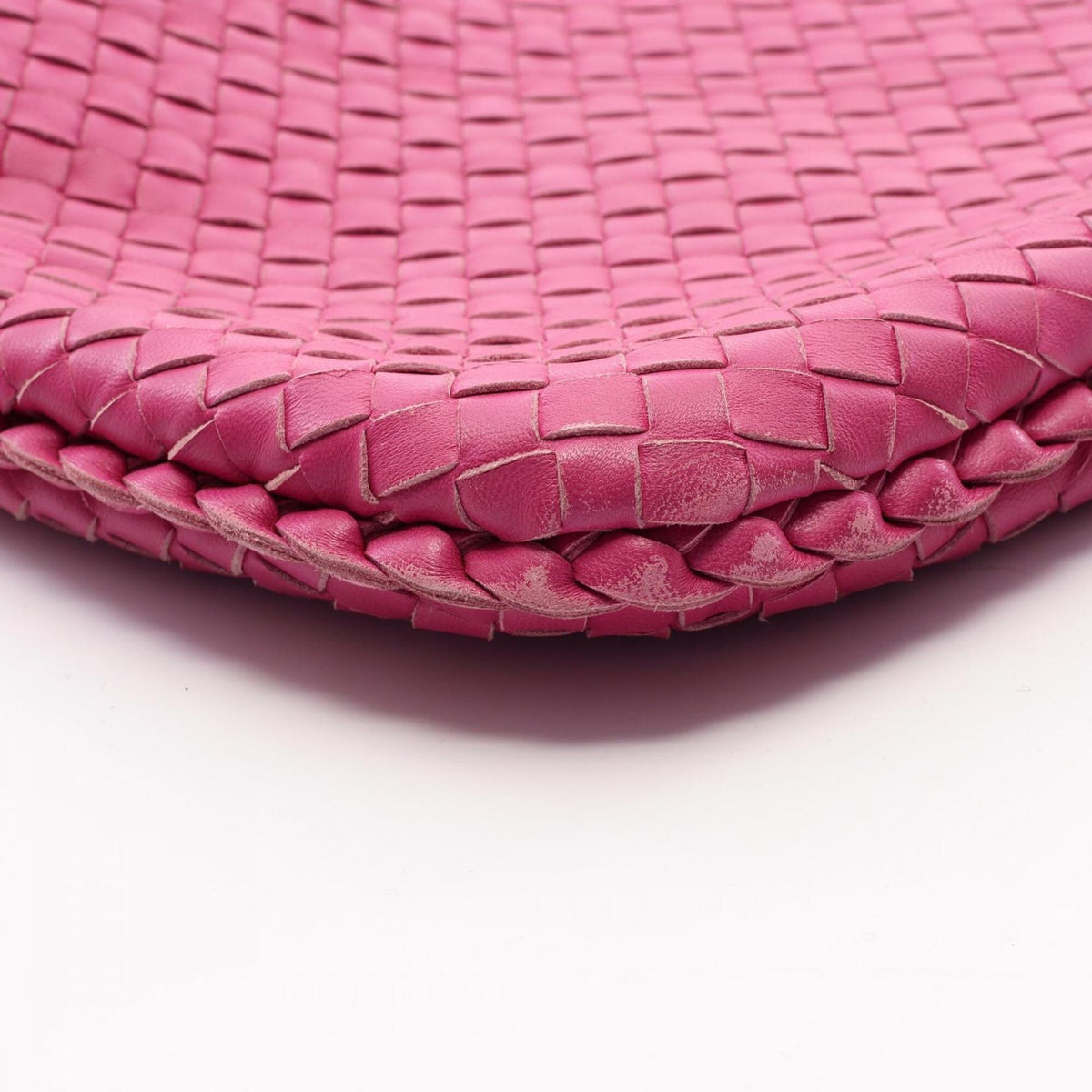 Bottega Veneta Pink Leather Handbag Shoulder Bag (Pre-Owned)