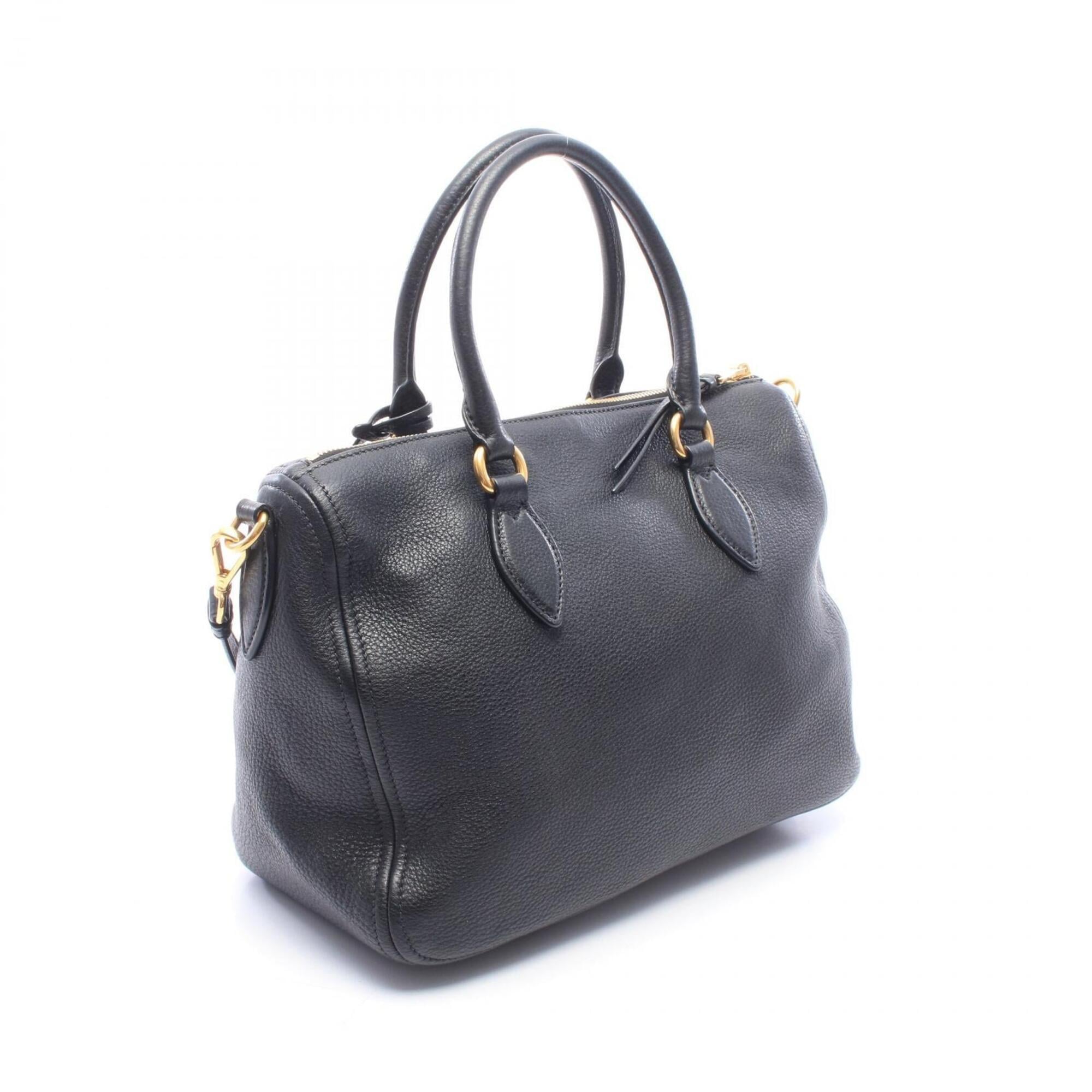 Prada Black Leather Handbag (Pre-Owned)