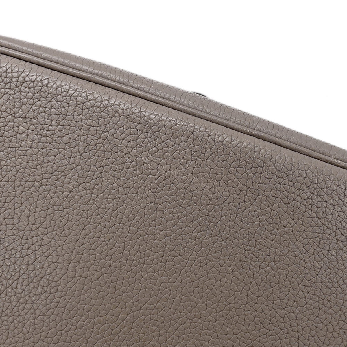 Hermes Beige Leather Handbag Tote Bag (Pre-Owned)