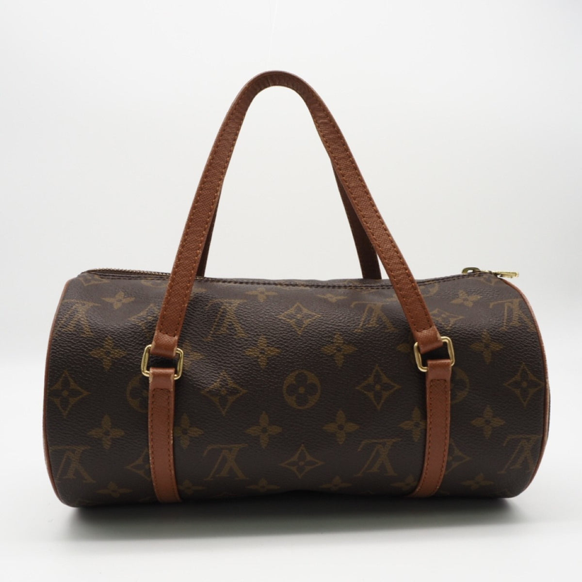 Louis Vuitton Monogram Brown Coated Canvas Leather Handbag (Pre-Owned)