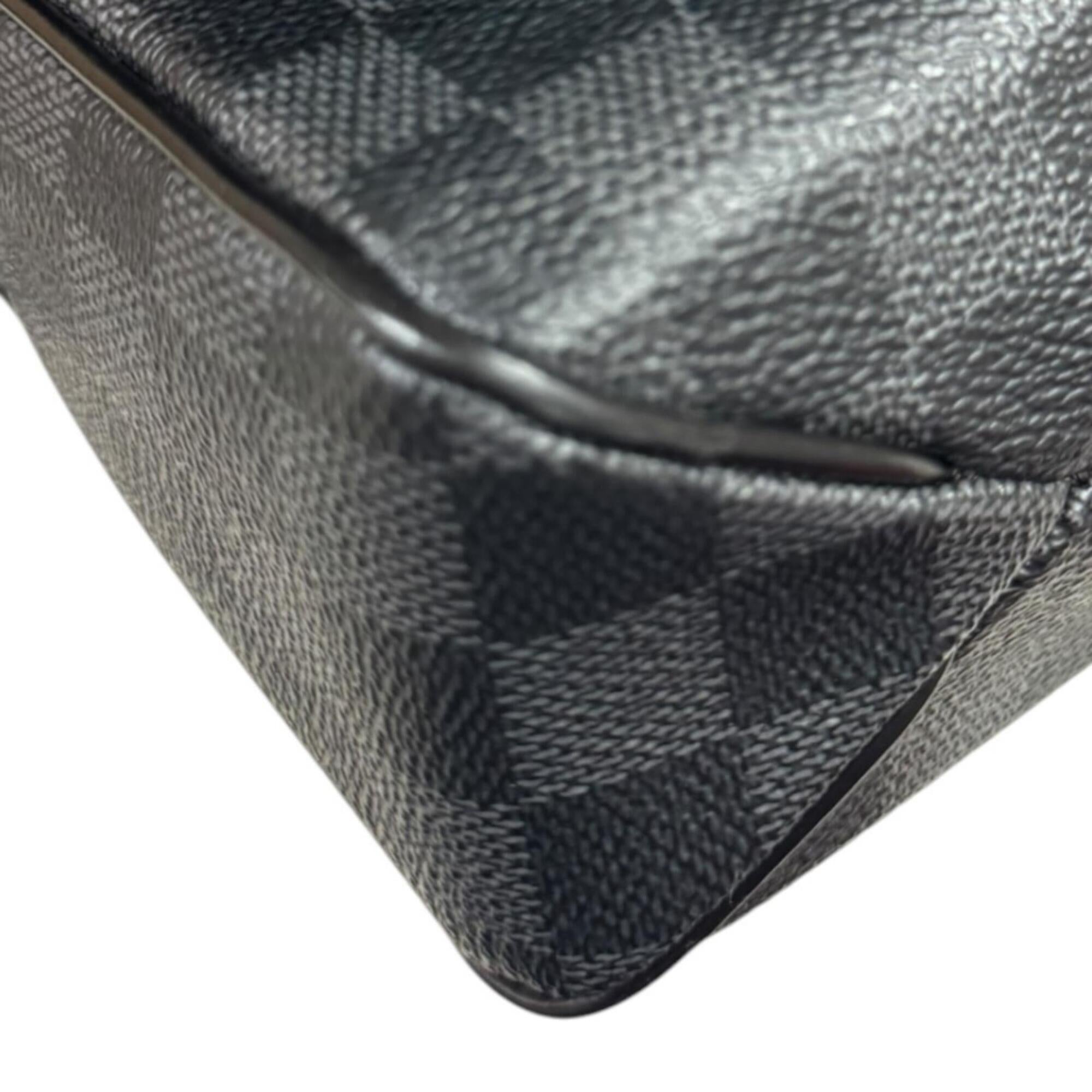 Louis Vuitton Damier Graphite Black Gray Damier Graphite Shoulder Bag (Pre-Owned)
