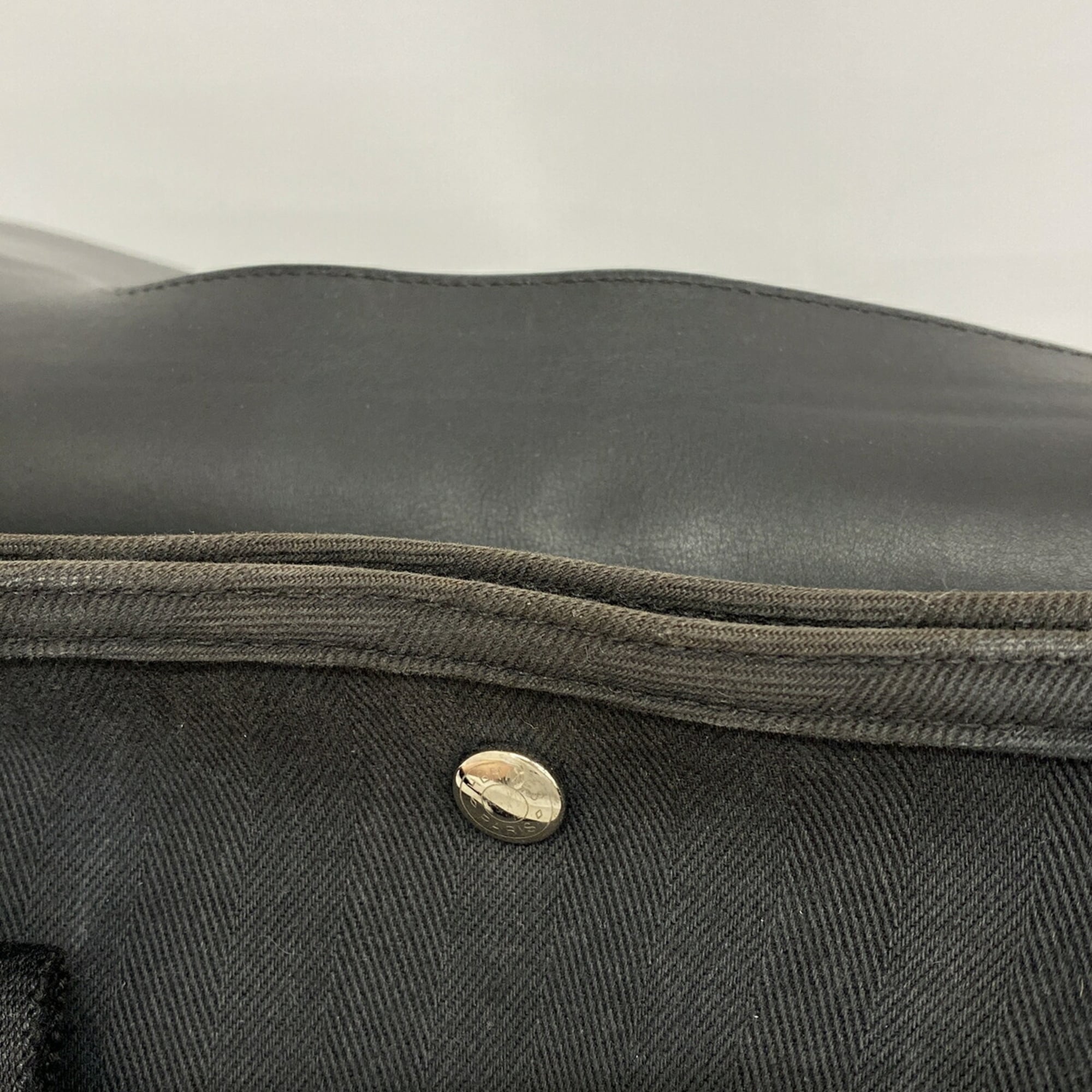Hermes Black Toile Chevron Tote Bag (Pre-Owned)