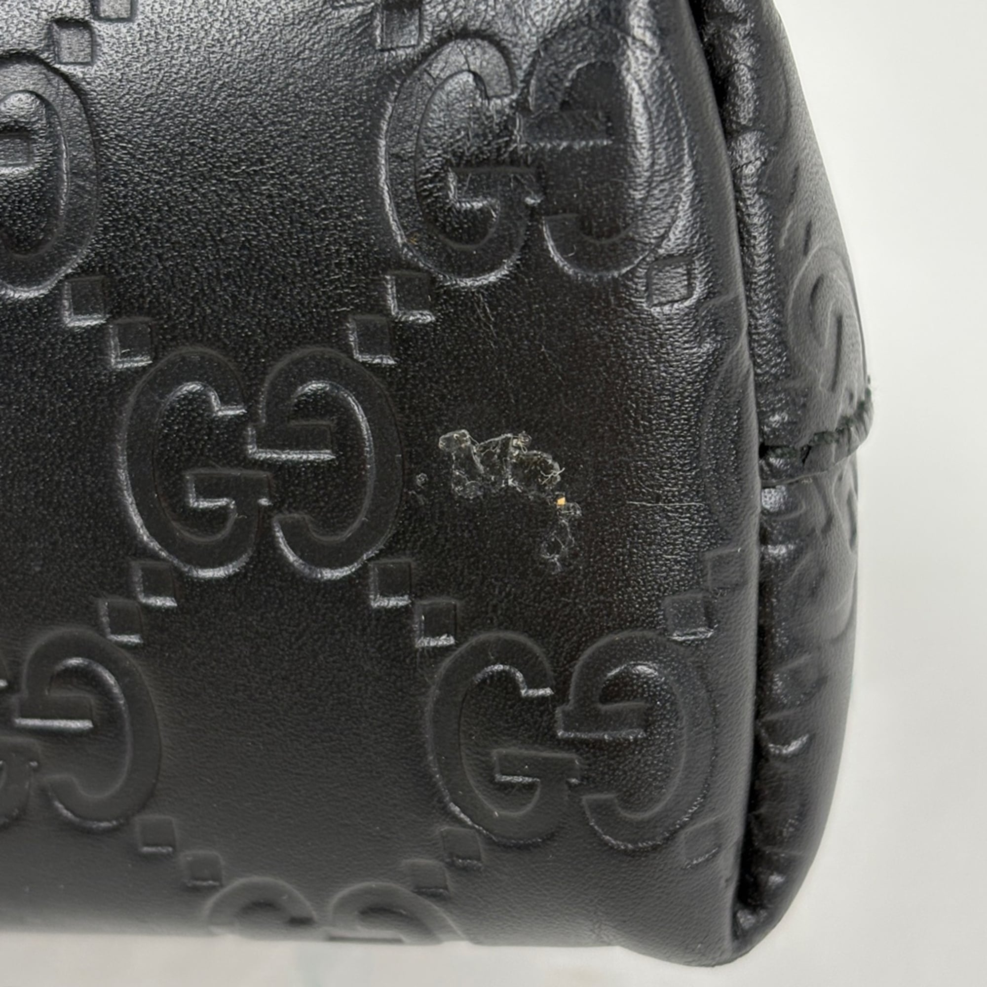 Gucci Black Leather Pouch (Pre-Owned)