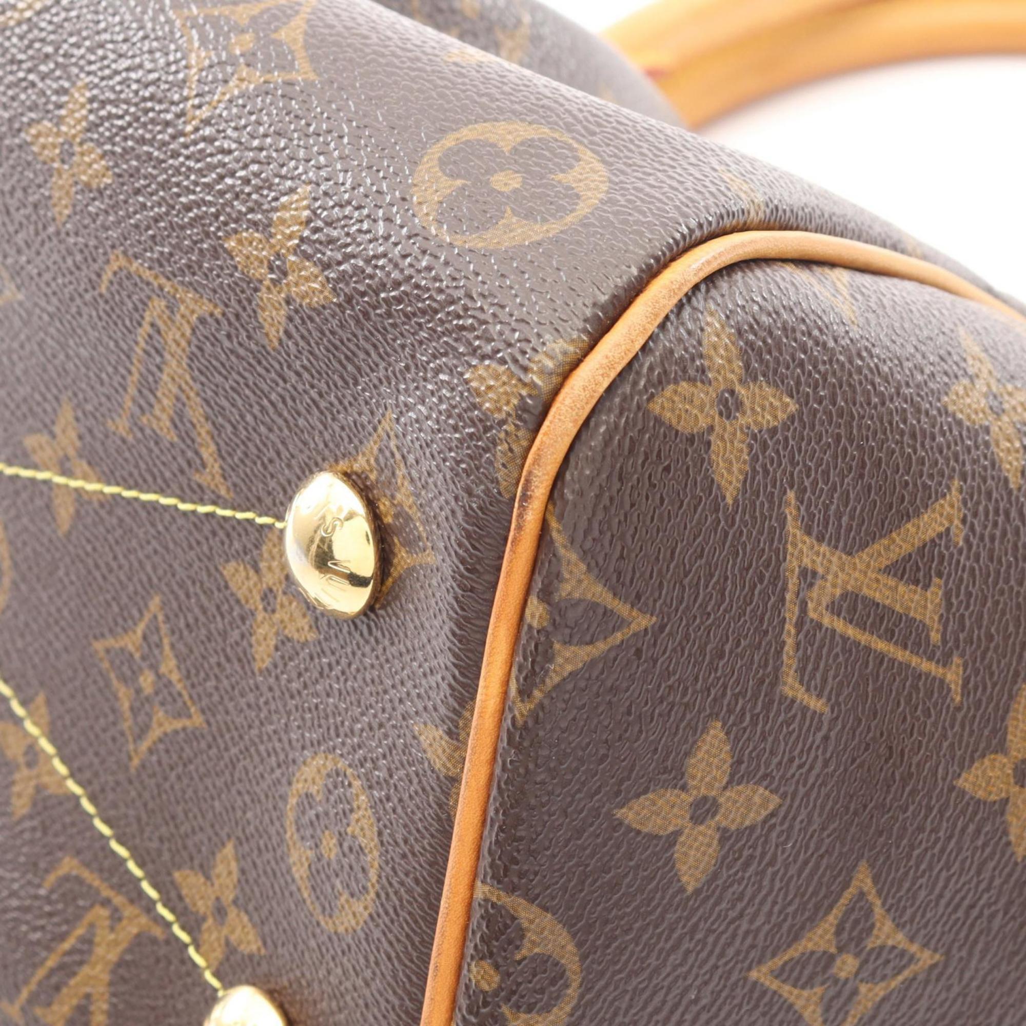 Louis Vuitton Brown Coated Canvas Leather Handbag (Pre-Owned)