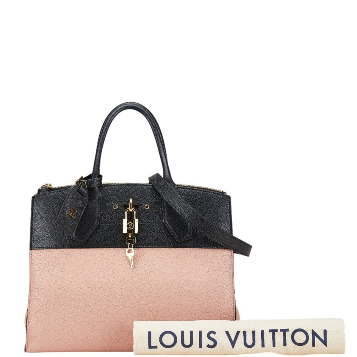 Louis Vuitton Beige Noir Vanilla Leather Handbag Shoulder Bag (Pre-Owned)