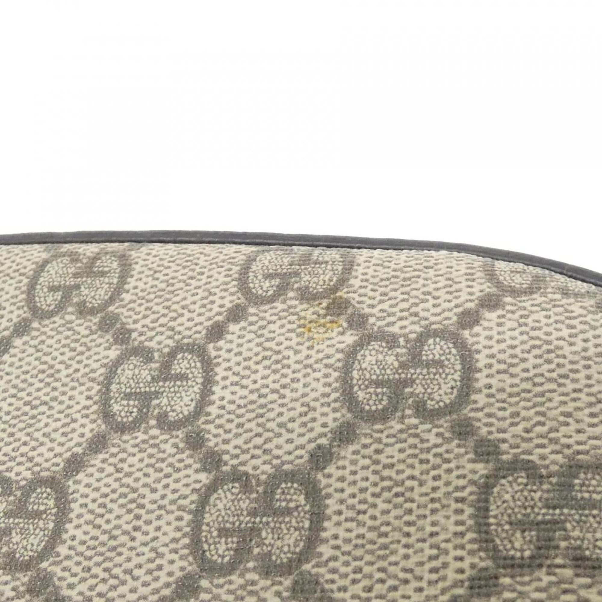 Gucci Beige Brown Gg Supreme Leather Shoulder Bag (Pre-Owned)