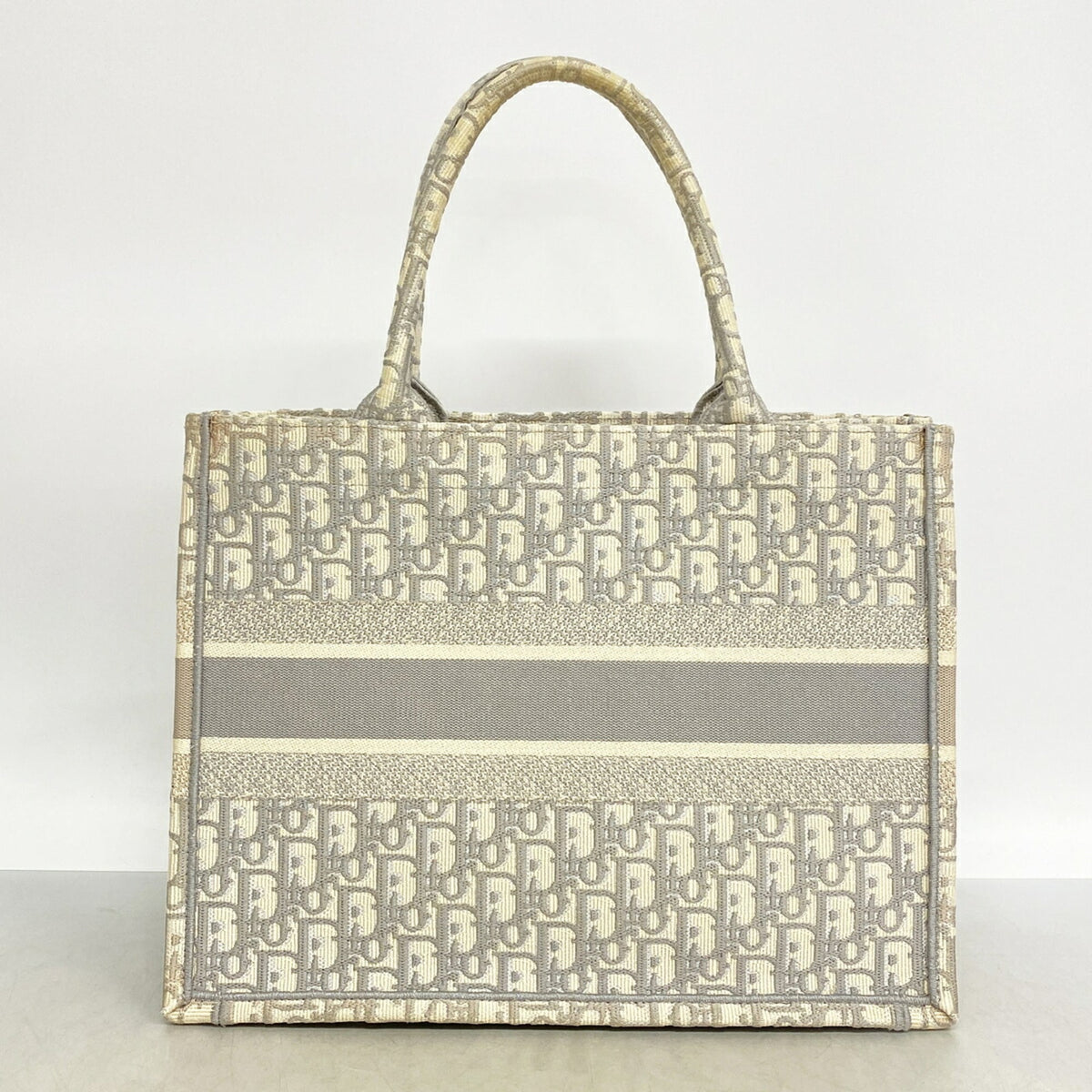 Christian Dior Gray Canvas Tote Bag (Pre-Owned)