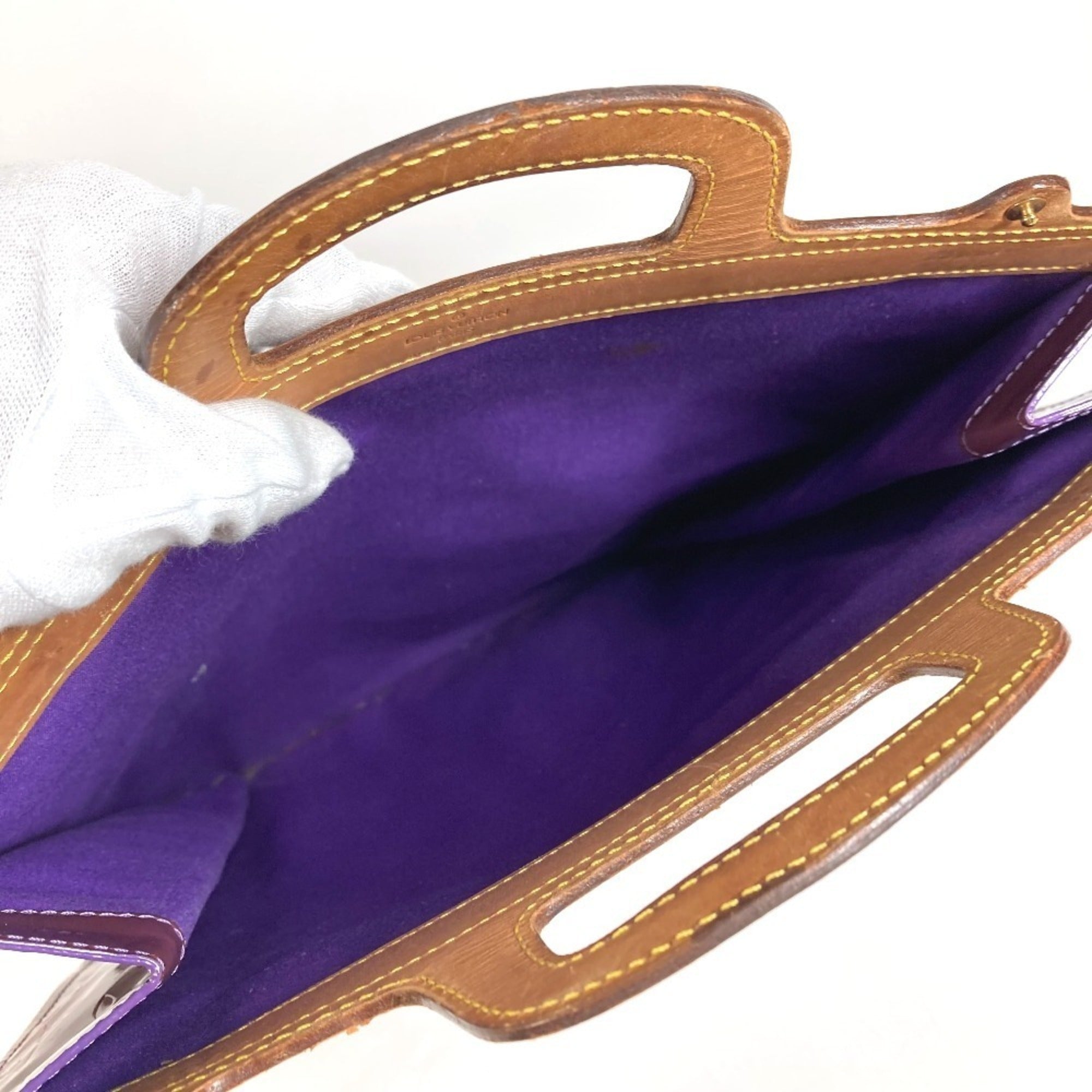 Louis Vuitton Purple Violet Monogram Vernis Clutch Bag Handbag (Pre-Owned)
