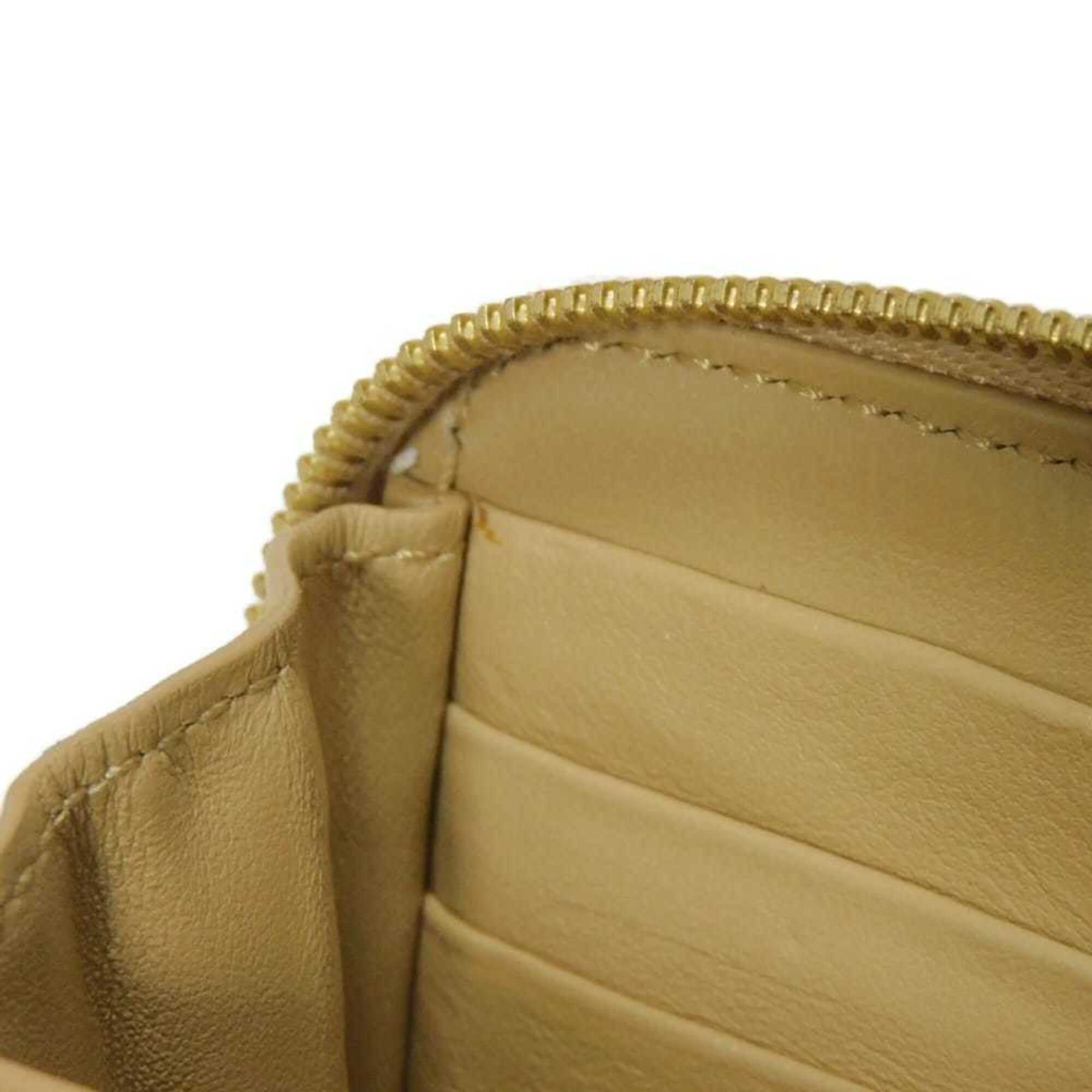 Celine Gold Metallic Gold Leather Coin Purse/Coin Case (Pre-Owned)