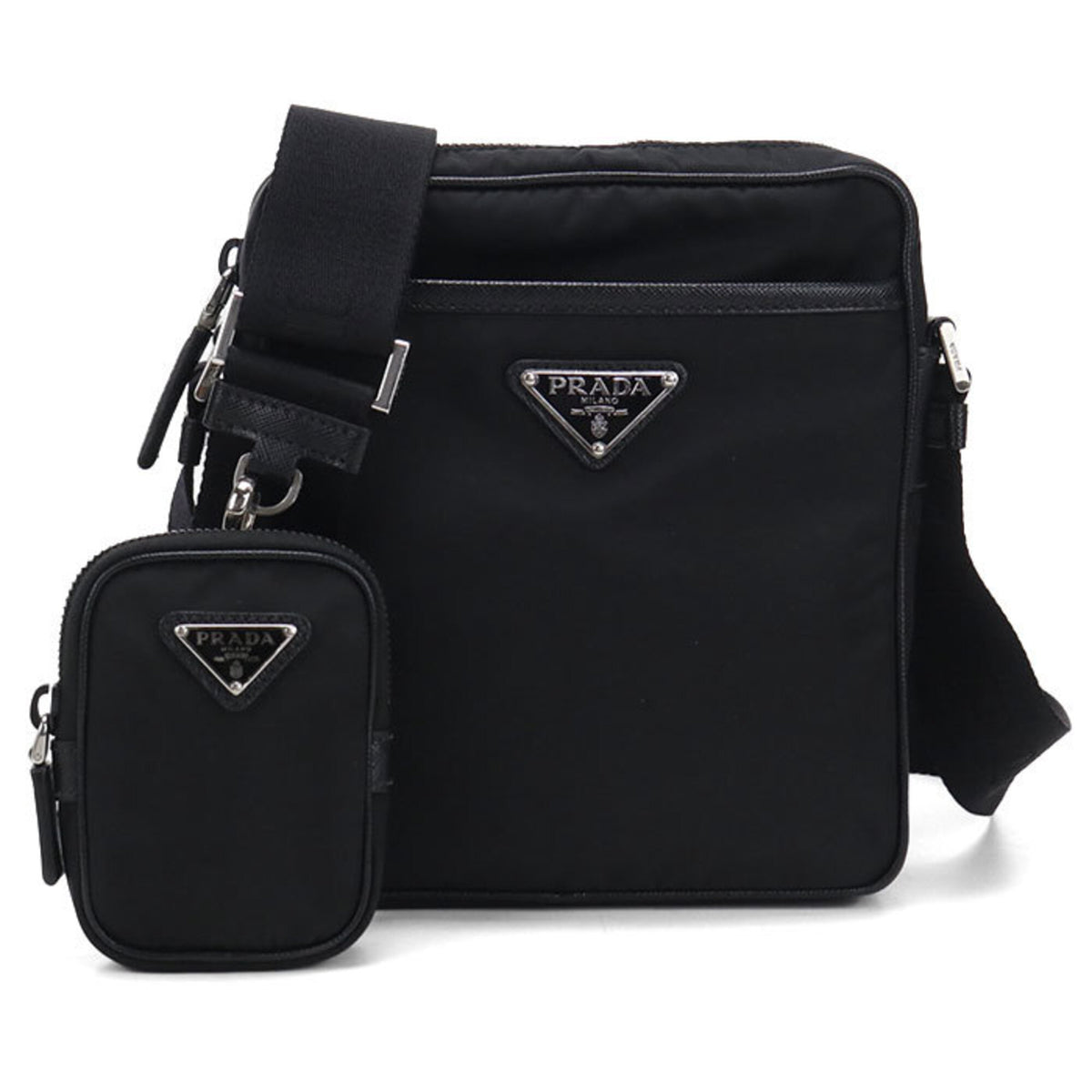 Prada Black Nylon Shoulder Bag (Pre-Owned)