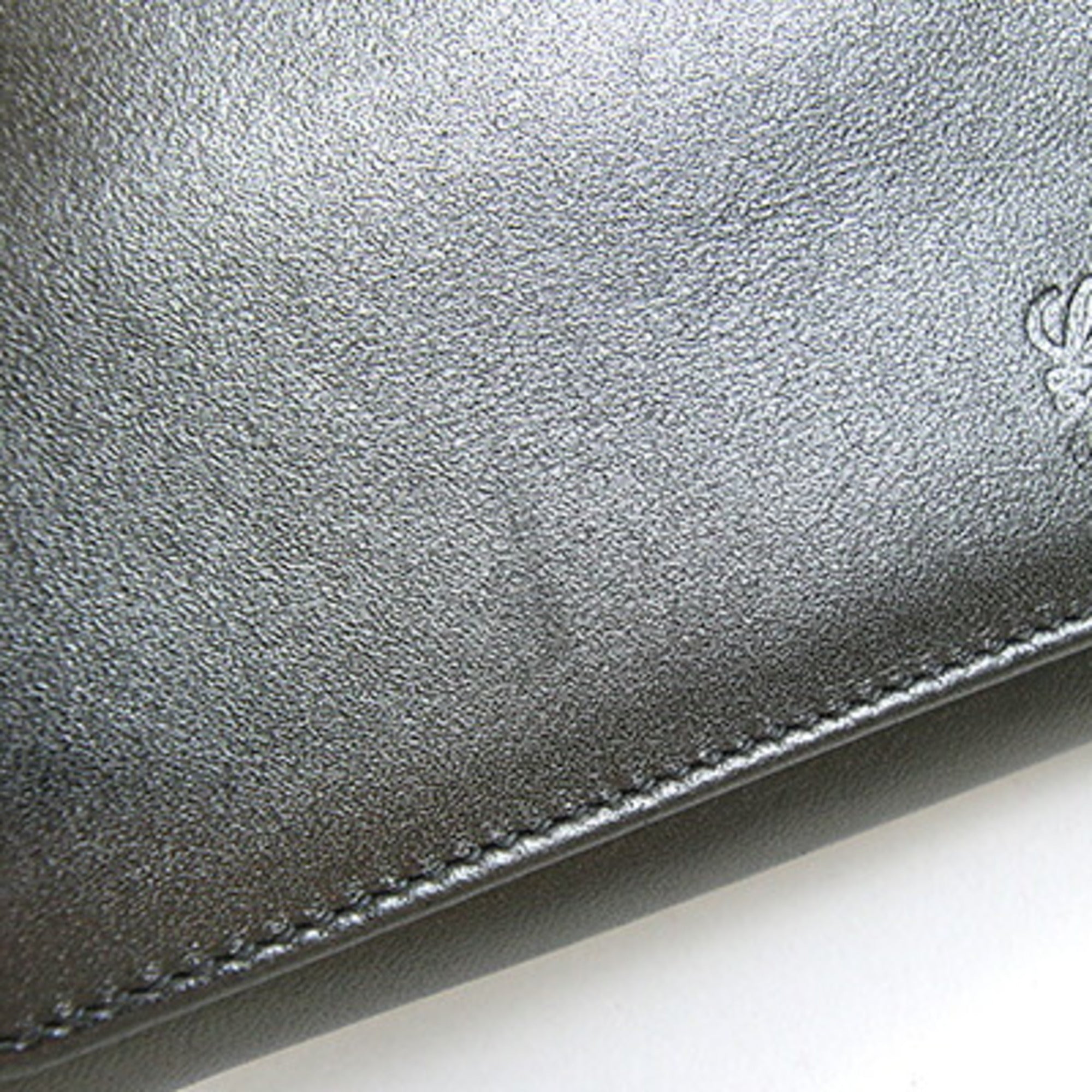 Loewe Metallic Green Leather Long Wallet (Bi-Fold) (Pre-Owned)