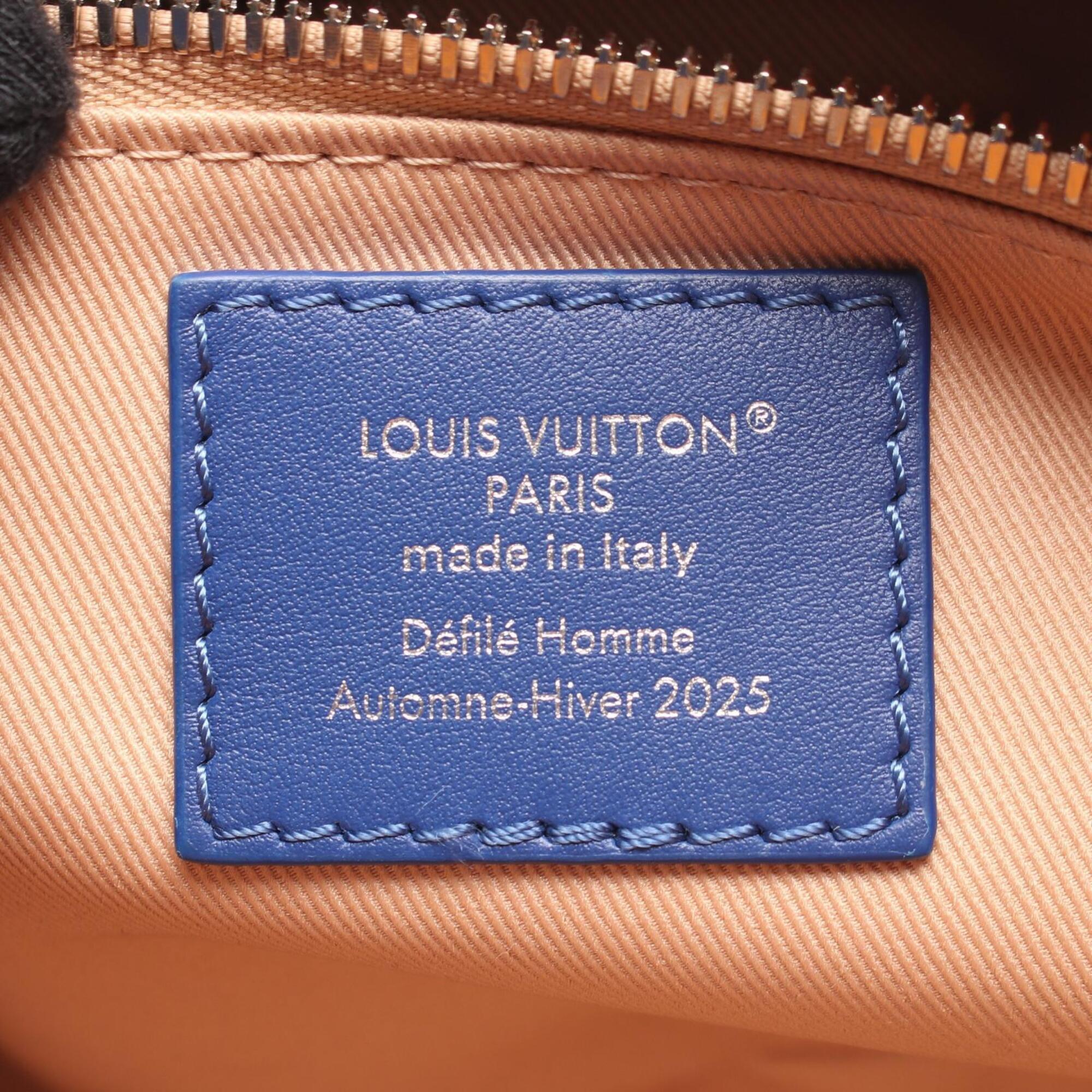 Louis Vuitton Blue Orange Leather Handbag (Pre-Owned)