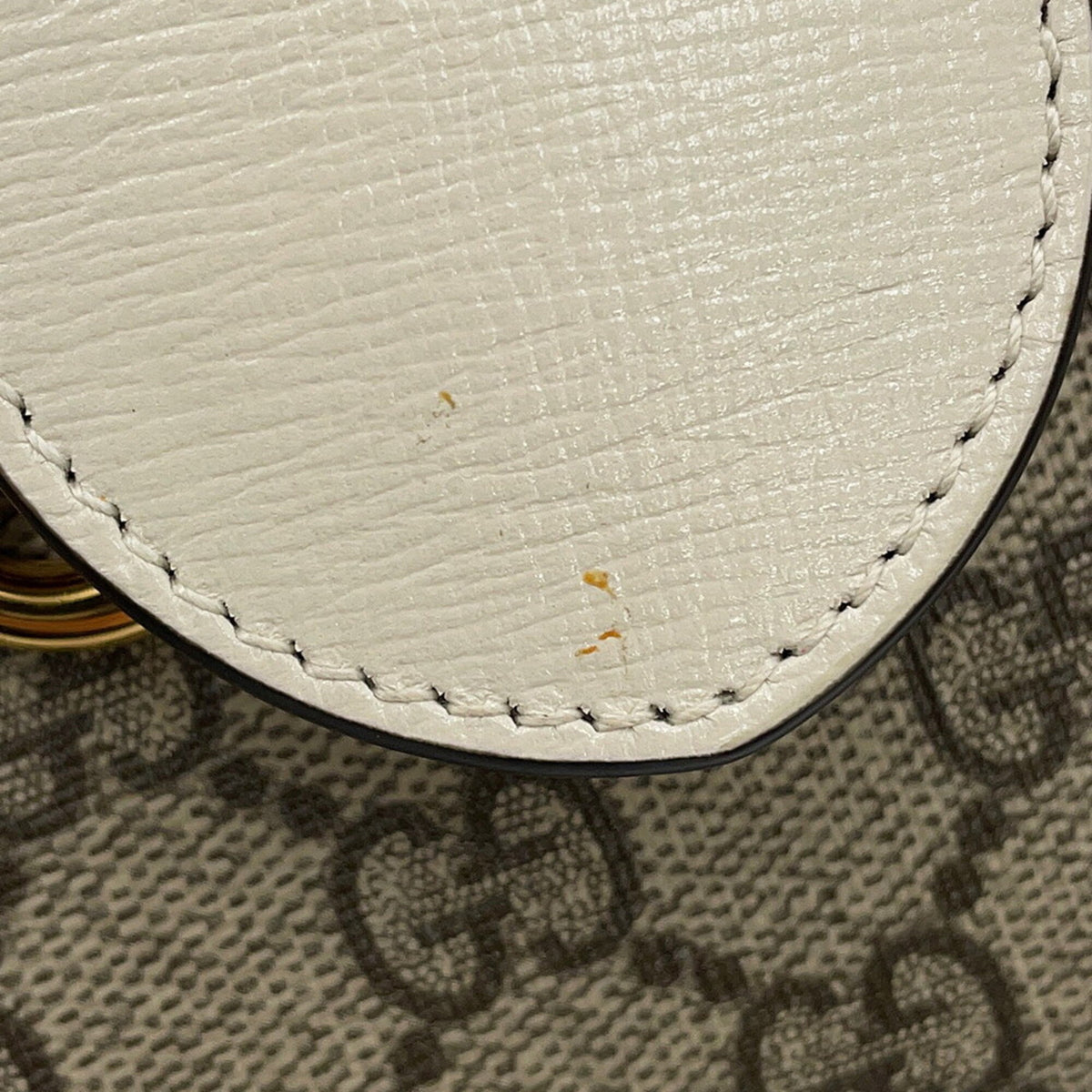 Gucci Beige Brown White Gg Supreme Handbag Shoulder Bag (Pre-Owned)
