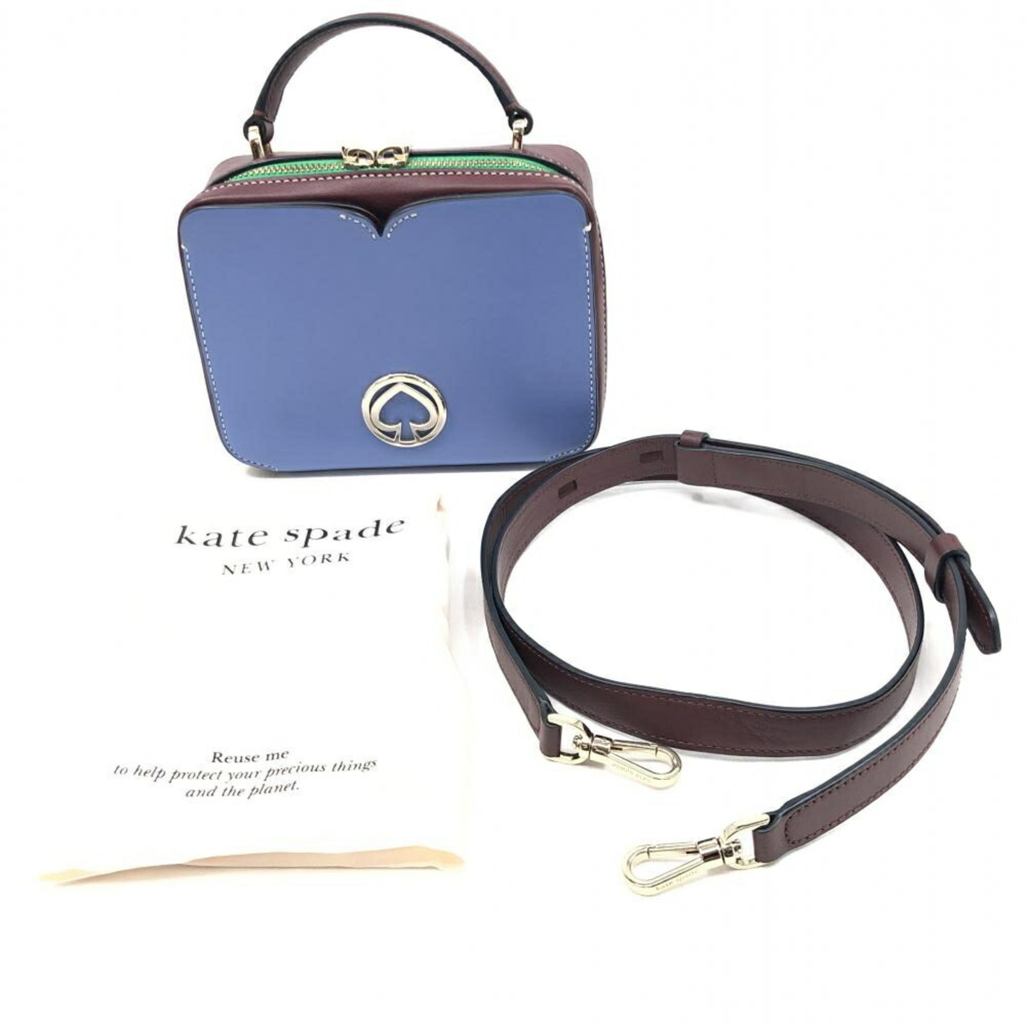 Kate Spade Blue Bordeaux Shoulder Bag (Pre-Owned)