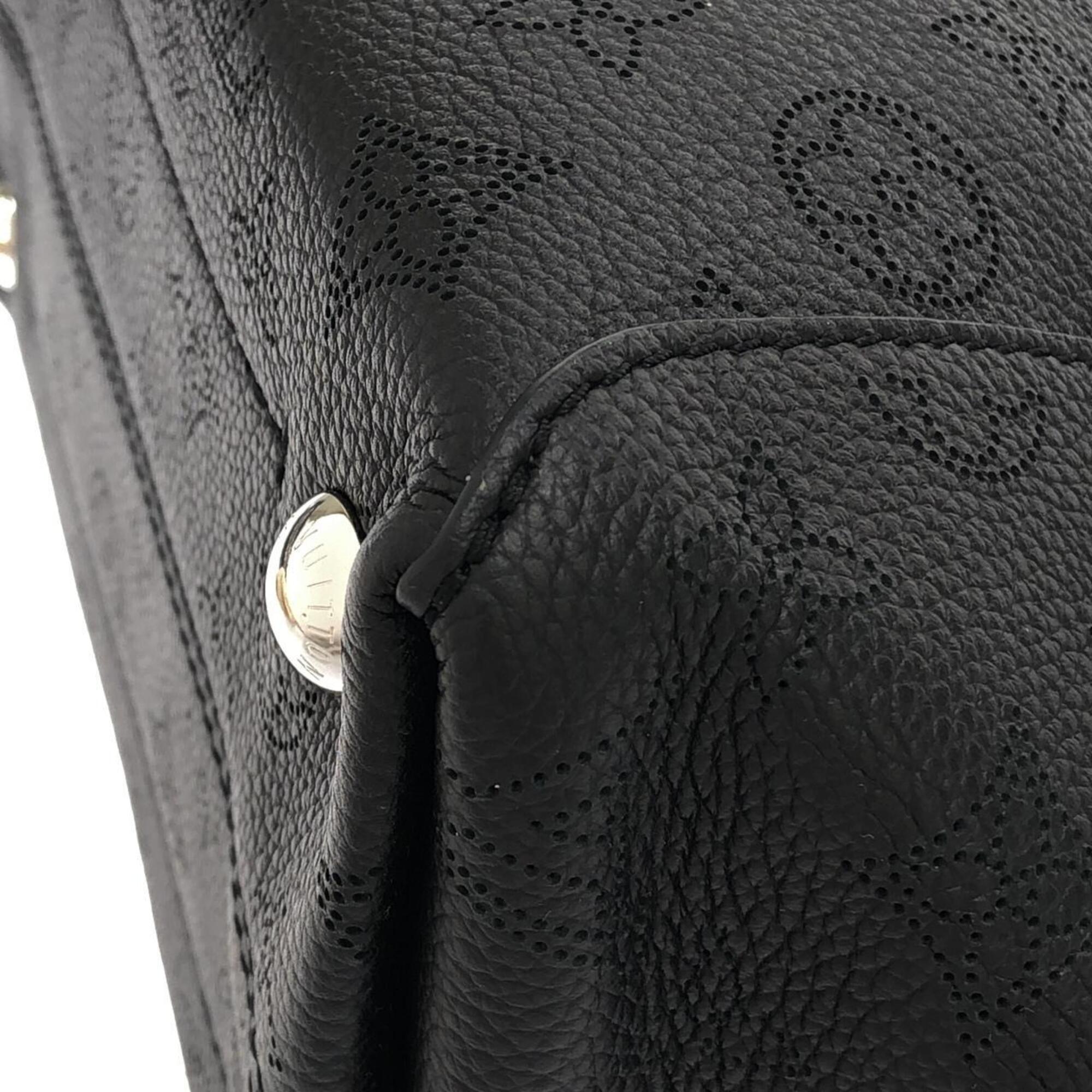 Louis Vuitton Black Leather Handbag (Pre-Owned)