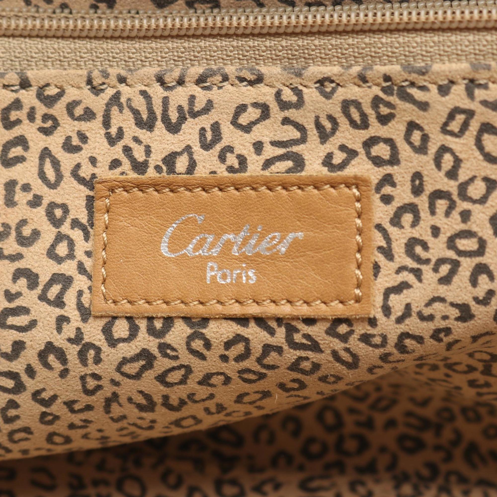Cartier Beige Leather Handbag (Pre-Owned)