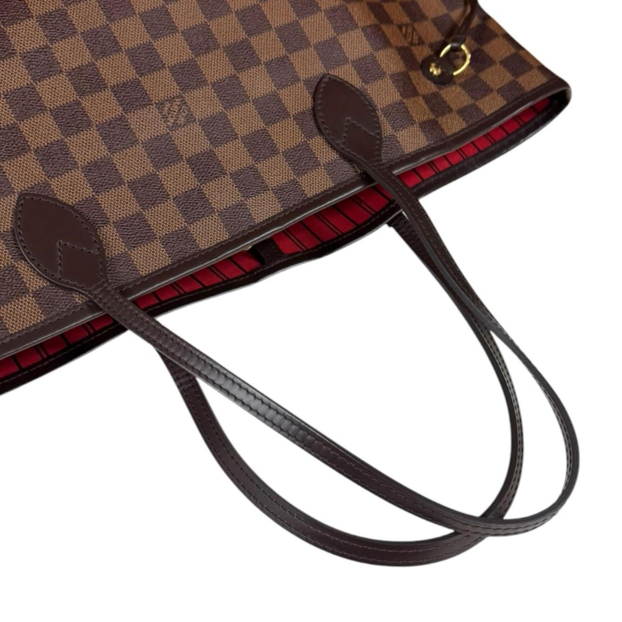 Louis Vuitton Brown Cerise Damier Canvas Pouch Tote Bag (Pre-Owned)