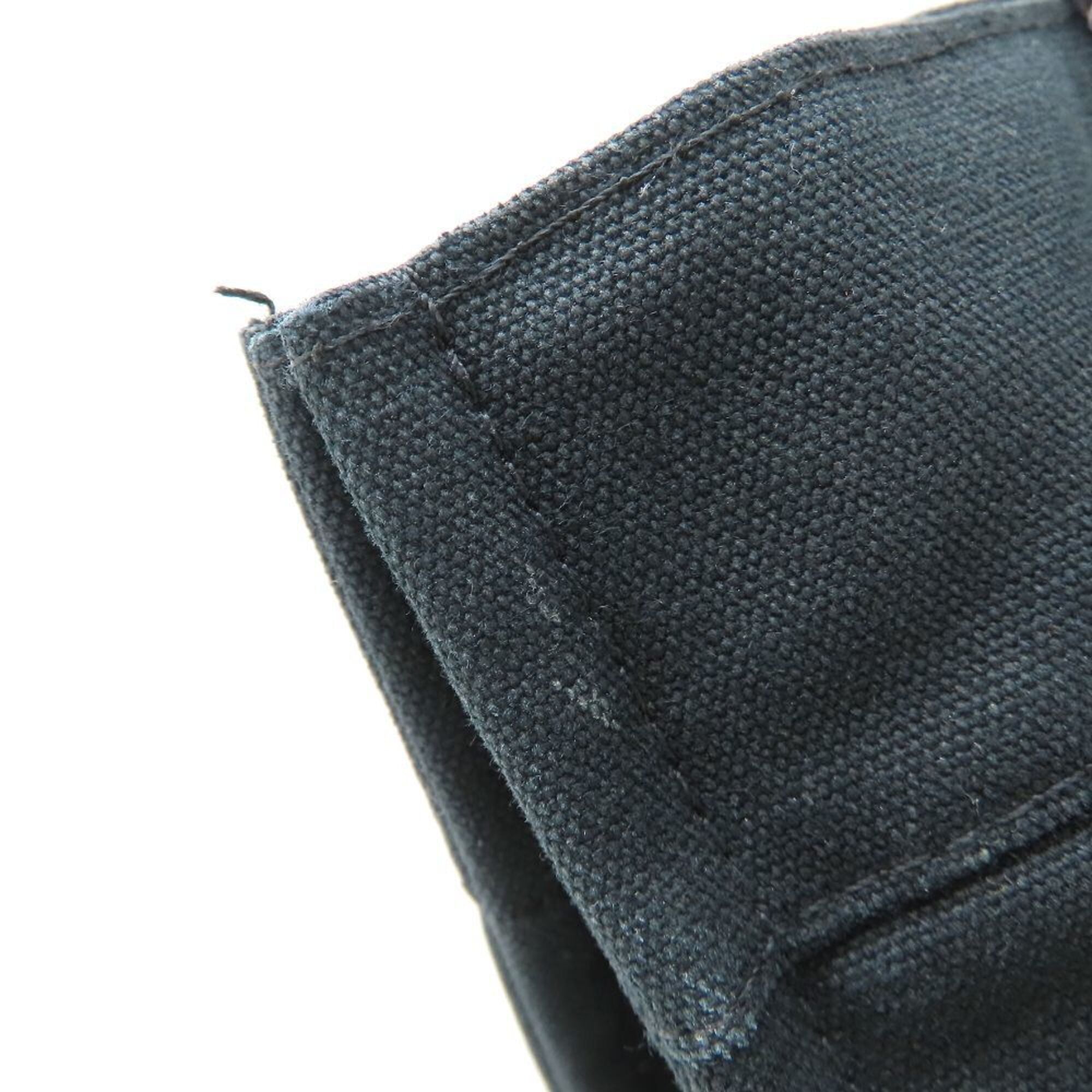 Hermes Black Canvas Handbag (Pre-Owned)