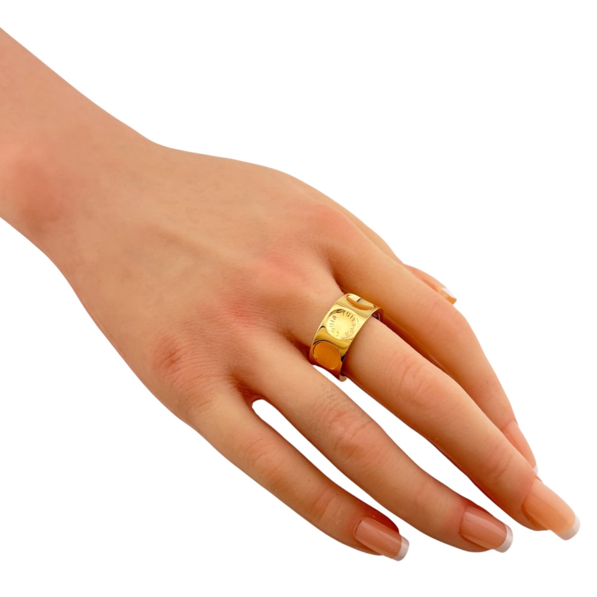 Louis Vuitton Gold Yellow Gold (18K) Band Ring (Pre-Owned)