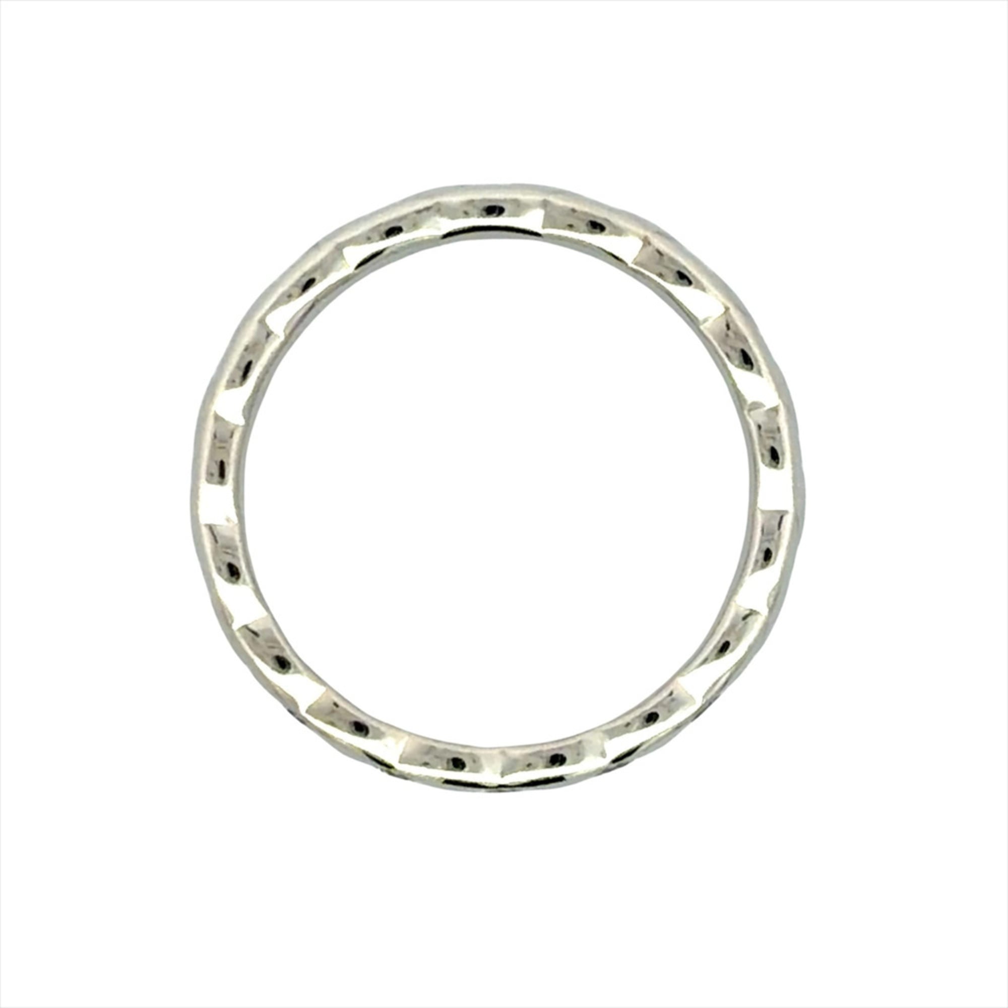 Chanel Platinum Platinum 950 Band Ring (Pre-Owned)