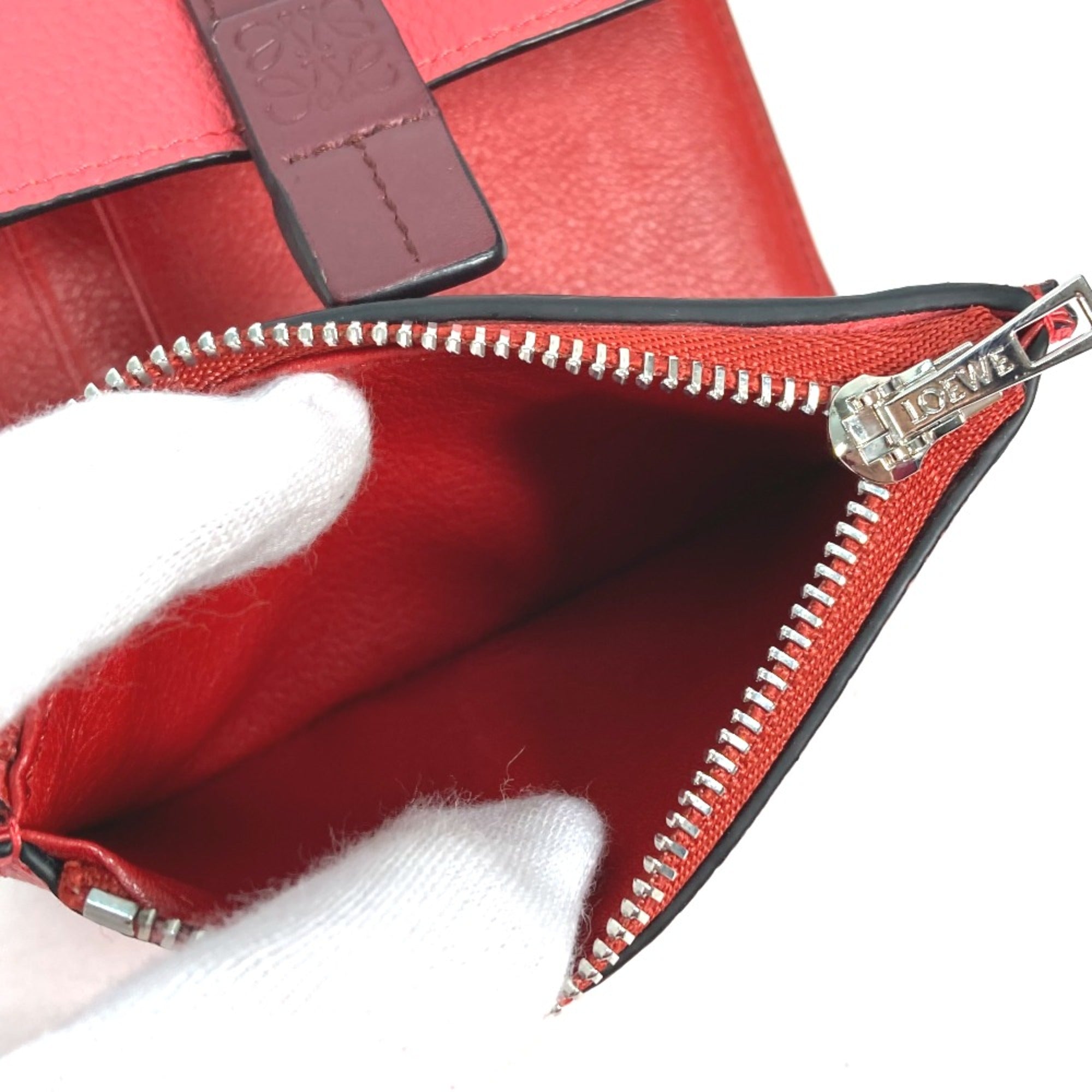 Loewe Pink Leather Wallet (Tri-Fold) (Pre-Owned)