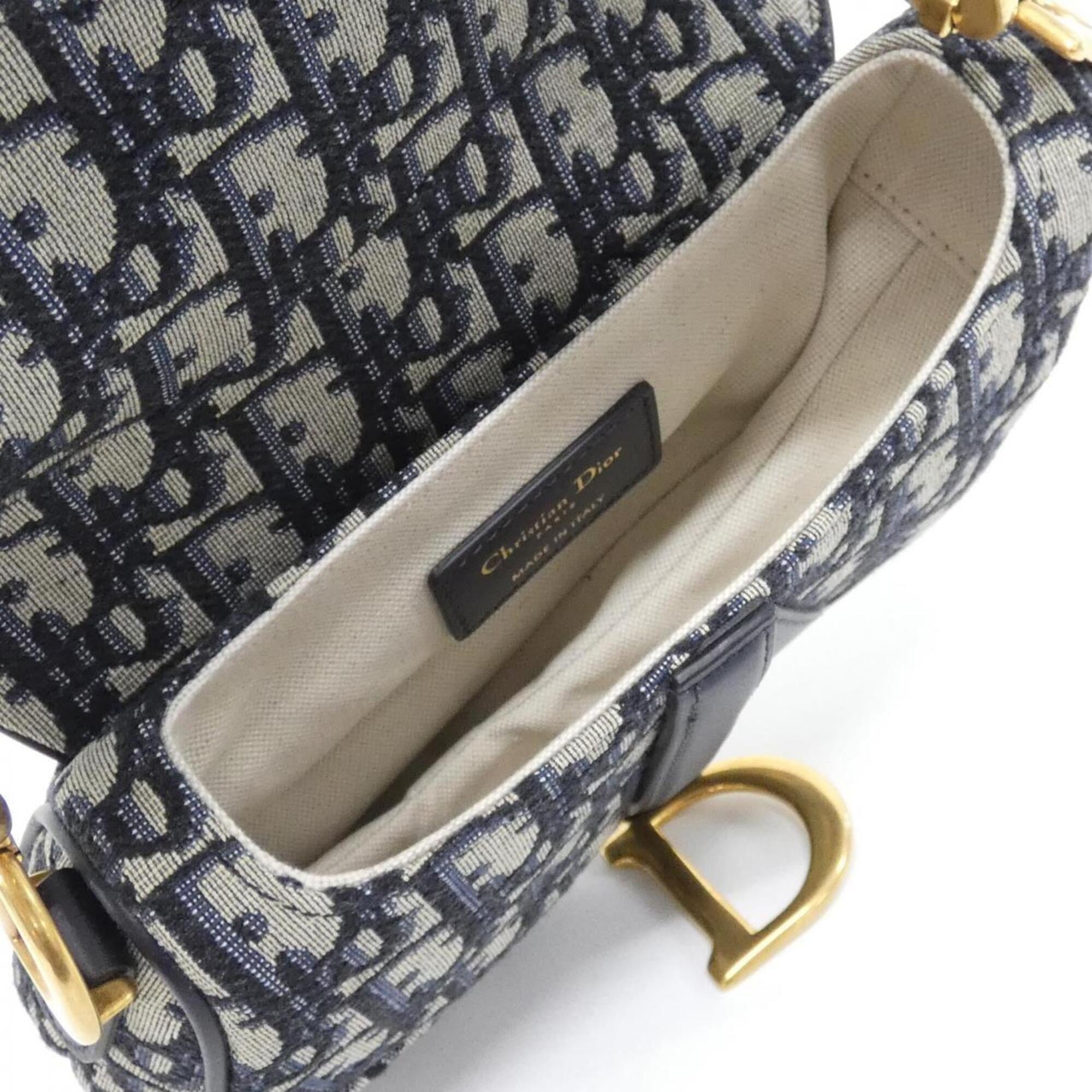 Christian Dior Blue Canvas Handbag (Pre-Owned)