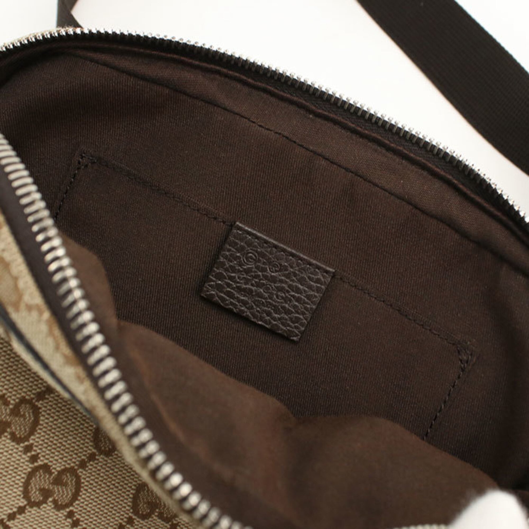 Gucci Beige Canvas Sling Bag (Pre-Owned)