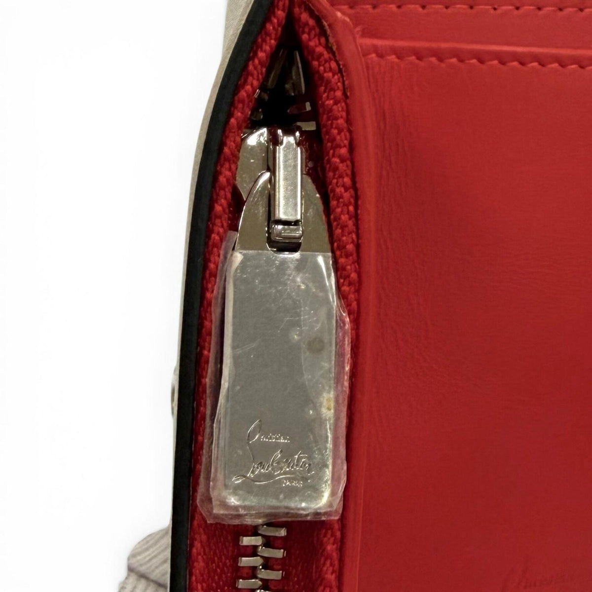 Christian Louboutin Beige Leather Wallet (Tri-Fold) (Pre-Owned)