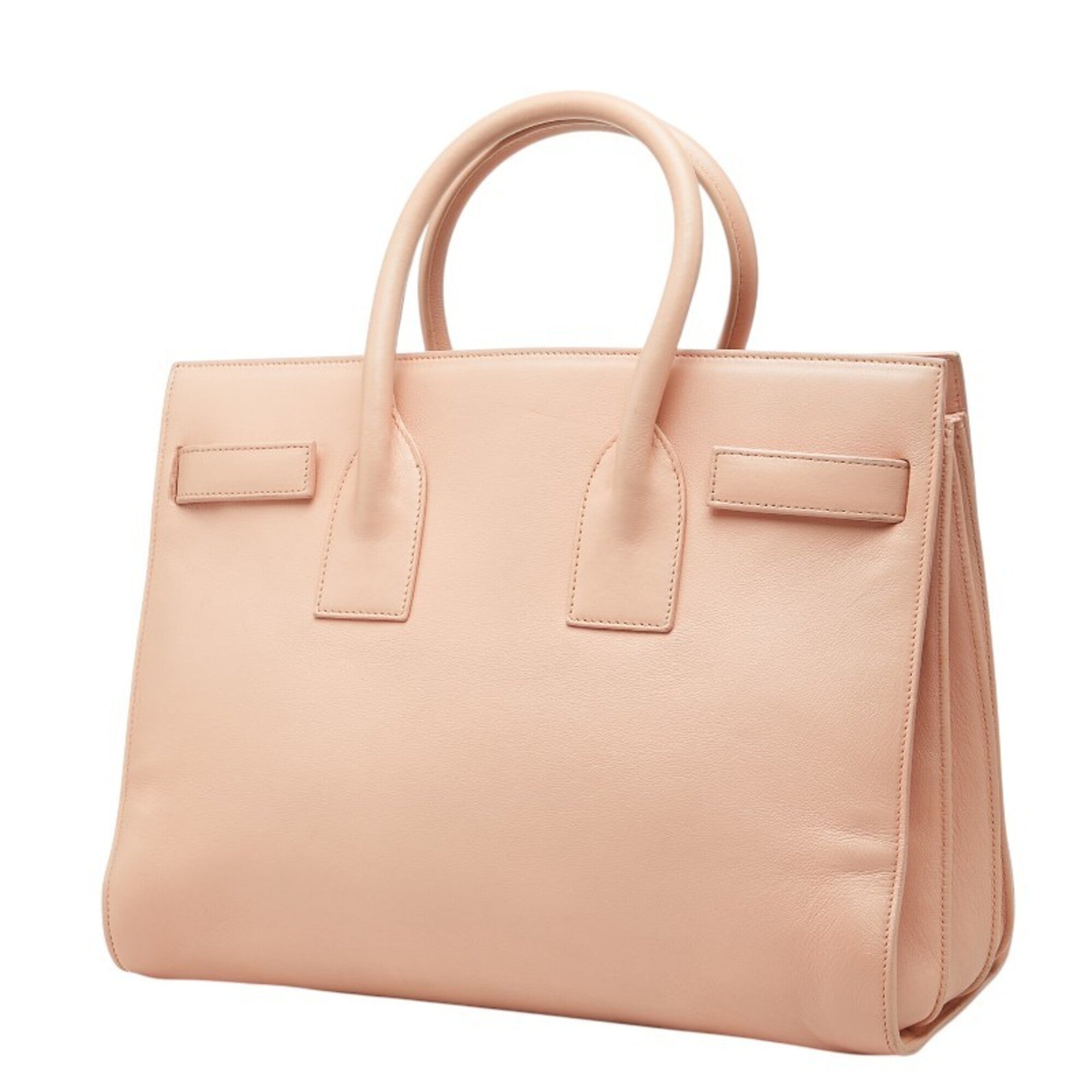 Saint Laurent Pink Leather Handbag Shoulder Bag (Pre-Owned)