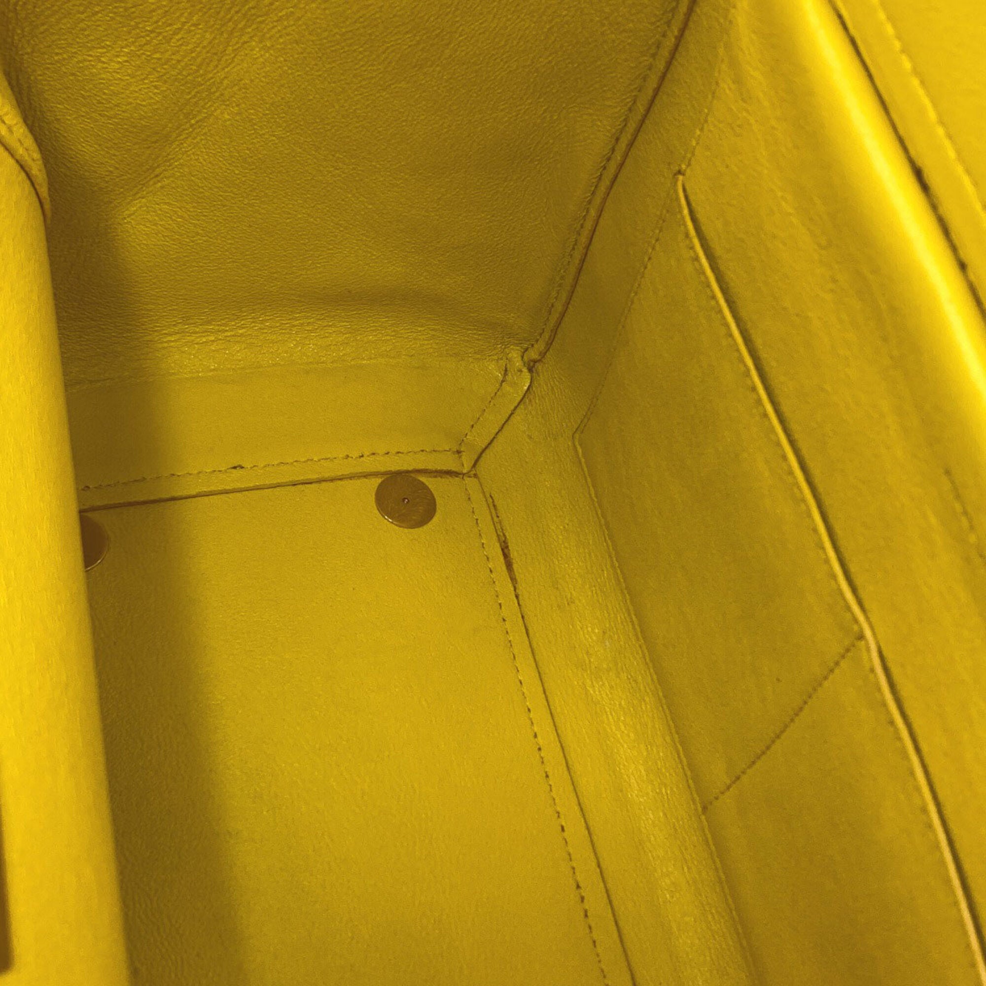 Celine Yellow Leather Handbag (Pre-Owned)