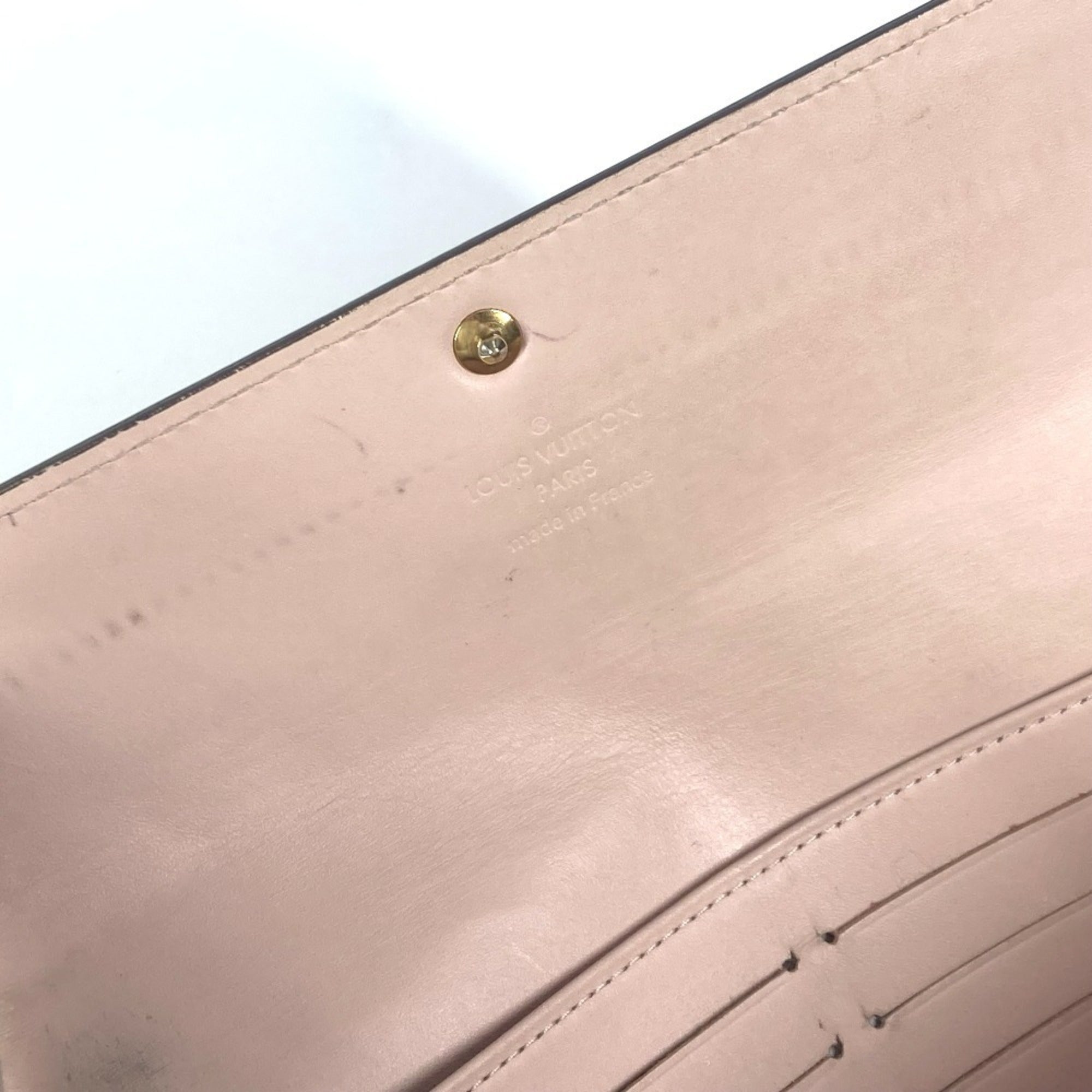 Louis Vuitton Monogram Vernis Pink Rose Angelique Monogram Vernis Long Wallet (Bi-Fold) (Pre-Owned)