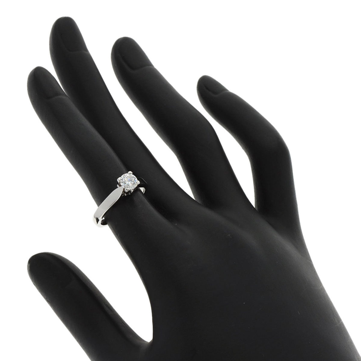 Van Cleef & Arpels Platinum Platinum 950 Band Ring (Pre-Owned)