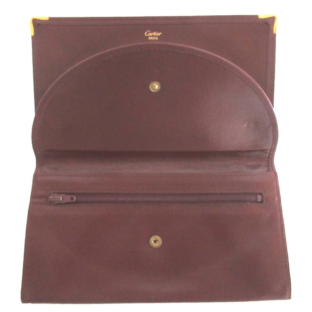 Cartier Bordeaux Long Wallet (Bi-Fold) (Pre-Owned)